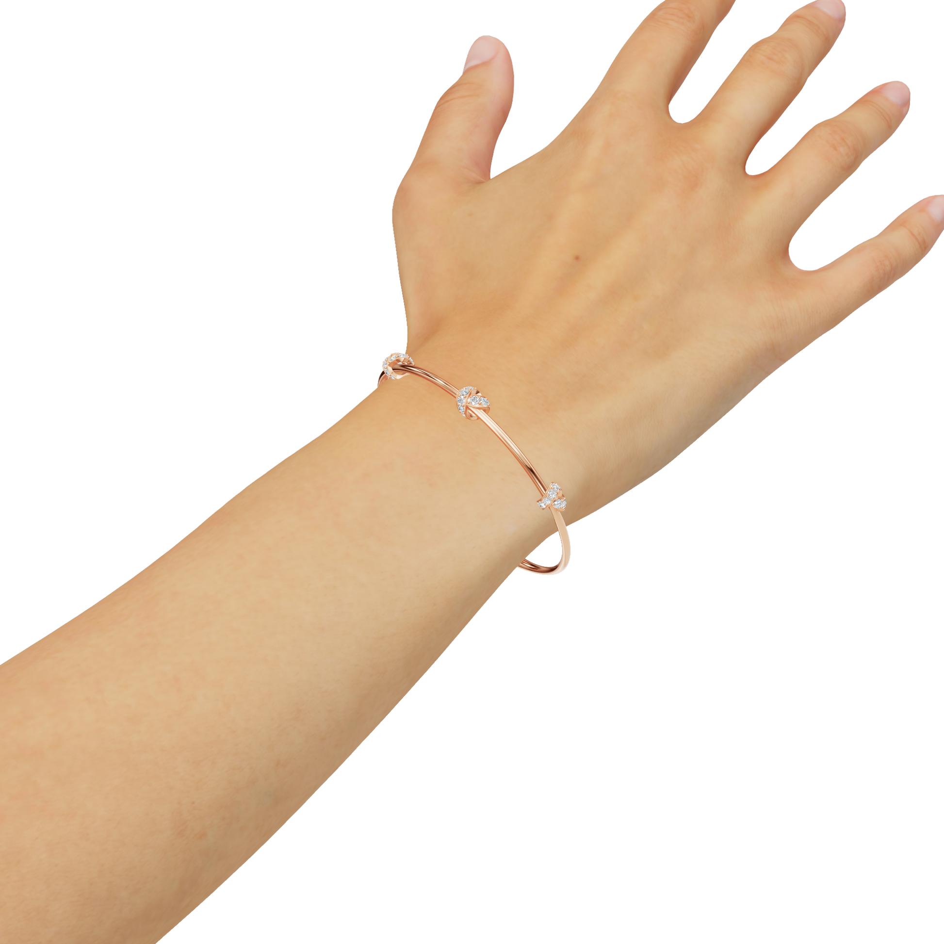 Etoile Round Diamond Tennis Bracelet | Lab Grown | Rose Gold | Roomy's Jewellery
