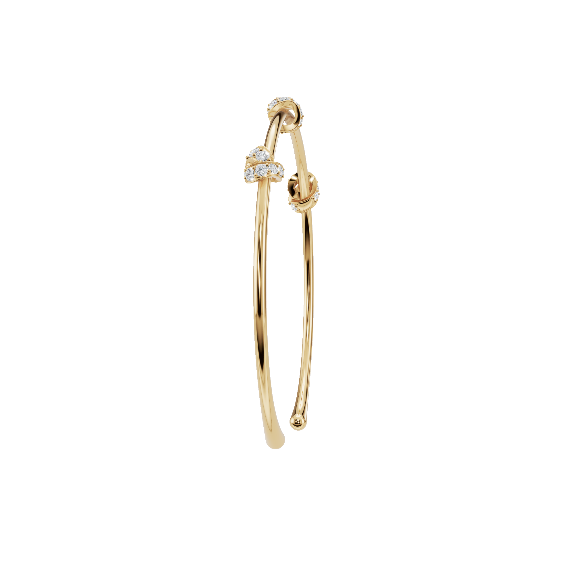 Etoile Round Diamond Tennis Bracelet | Lab Grown | Yellow Gold | Roomy's Jewellery