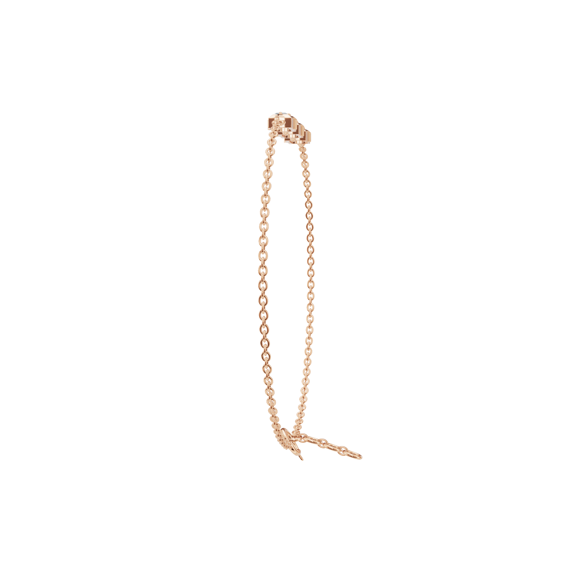 Eclat Emerald Diamond Tennis Bracelet | Lab Grown | Rose Gold | Roomy's Jewellery