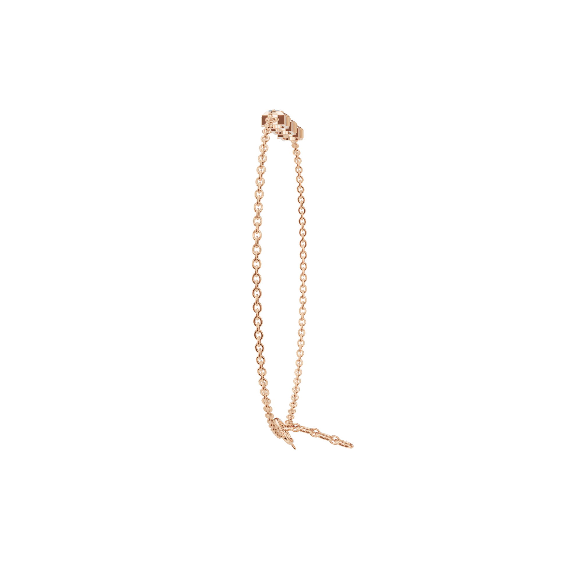 Eclat Emerald Diamond Tennis Bracelet | Lab Grown | Rose Gold | Roomy's Jewellery