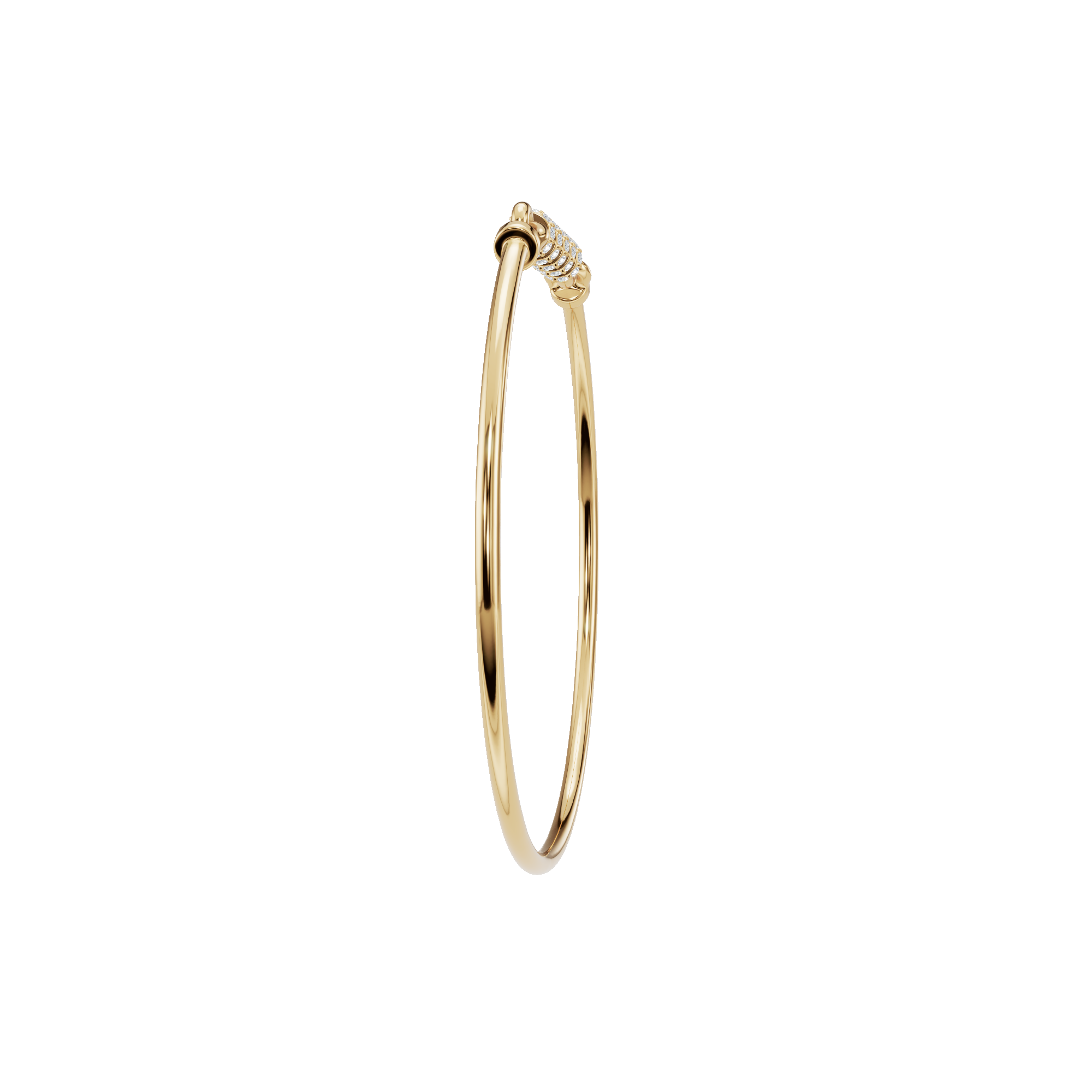 Nuage Round Diamond Tennis Bracelet | Lab Grown | Yellow Gold | Roomy's Jewellery