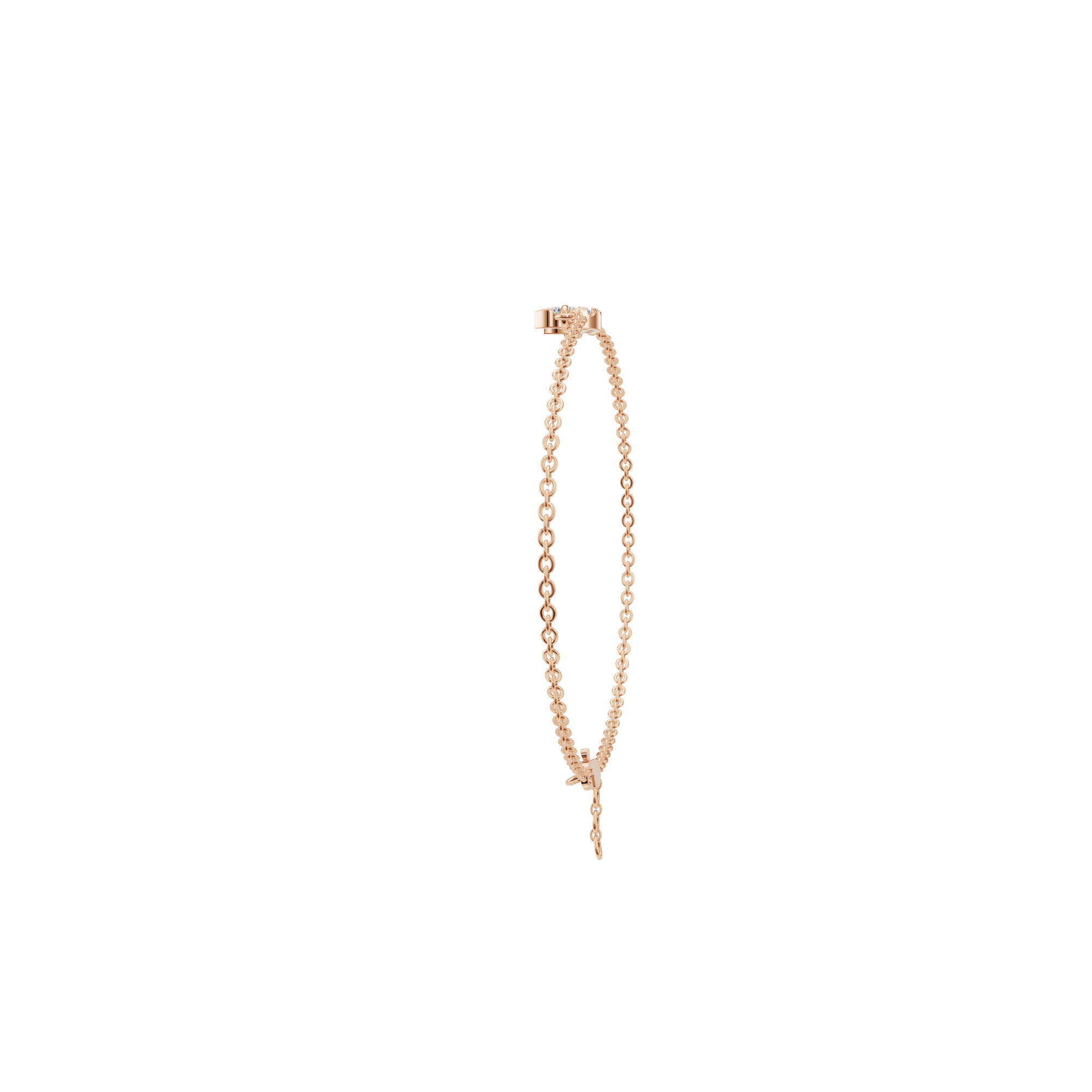 Murmure Round Diamond Tennis Bracelet | Lab Grown | Rose Gold | Roomy's Jewellery