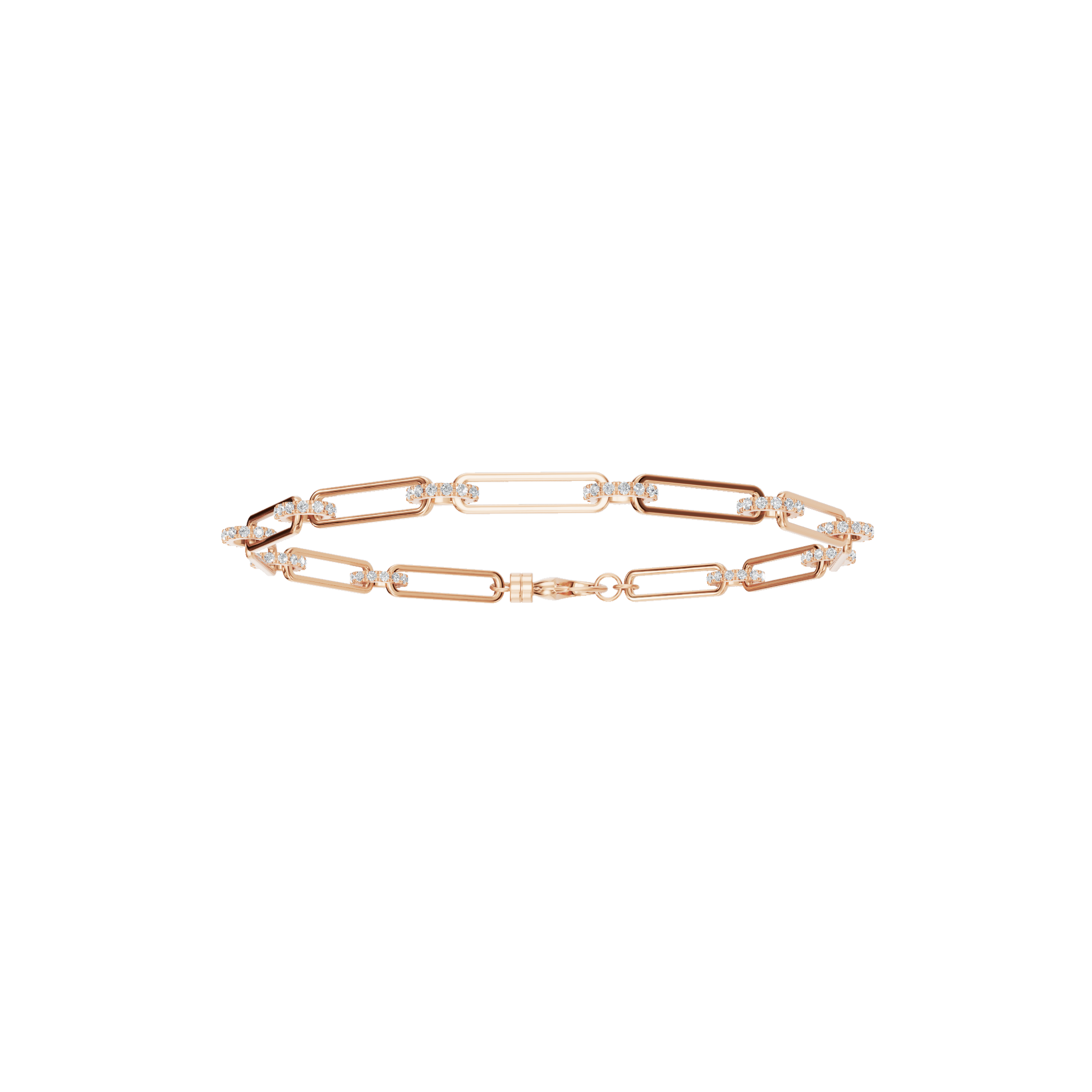 Aurore Round Diamond Tennis Bracelet | Lab Grown | Rose Gold | Roomy's Jewellery