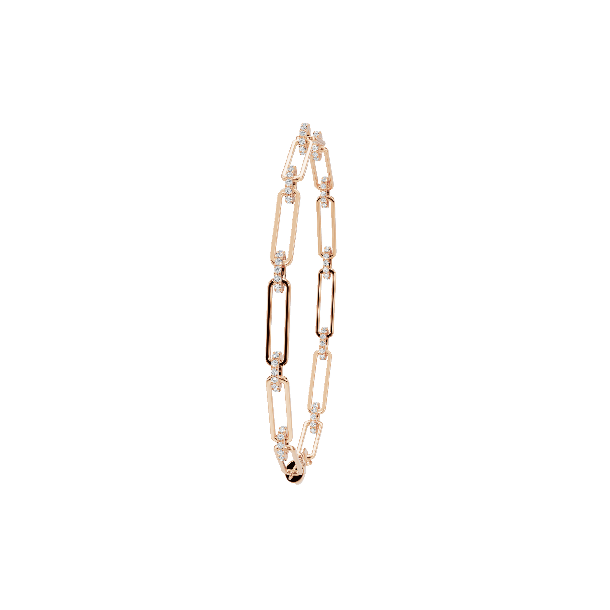 Aurore Round Diamond Tennis Bracelet | Lab Grown | Rose Gold | Roomy's Jewellery