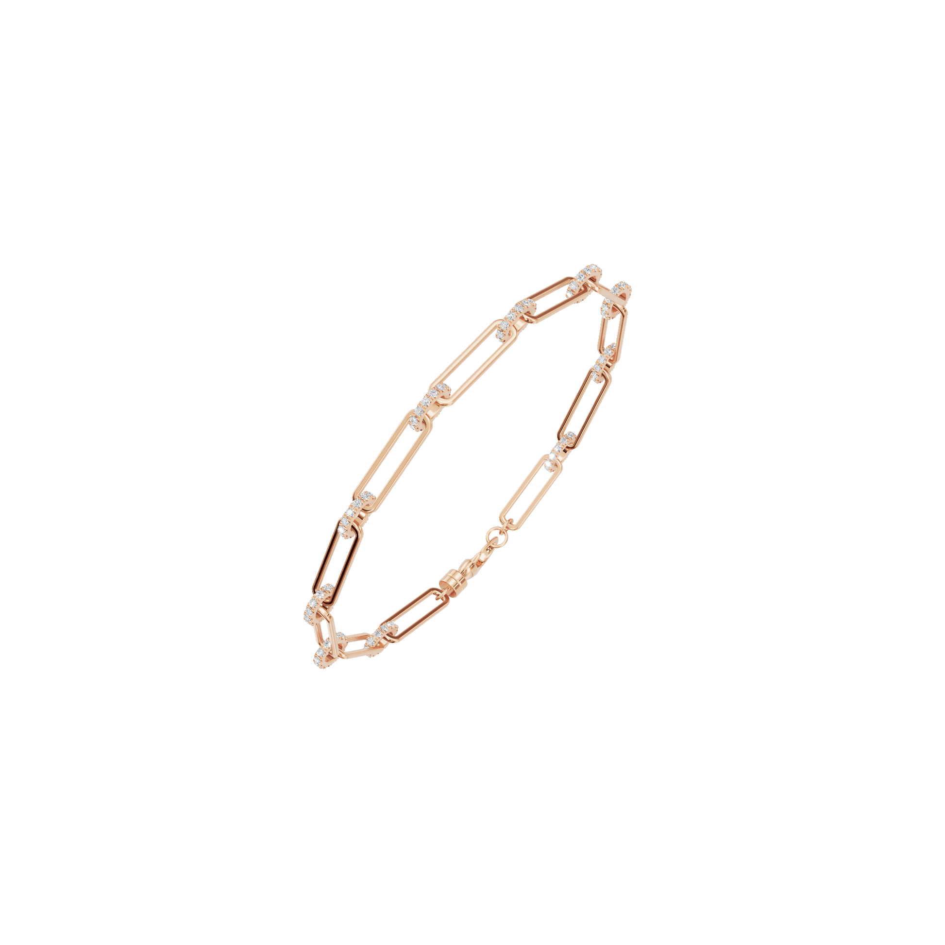 Aurore Round Diamond Tennis Bracelet | Lab Grown | Rose Gold | Roomy's Jewellery