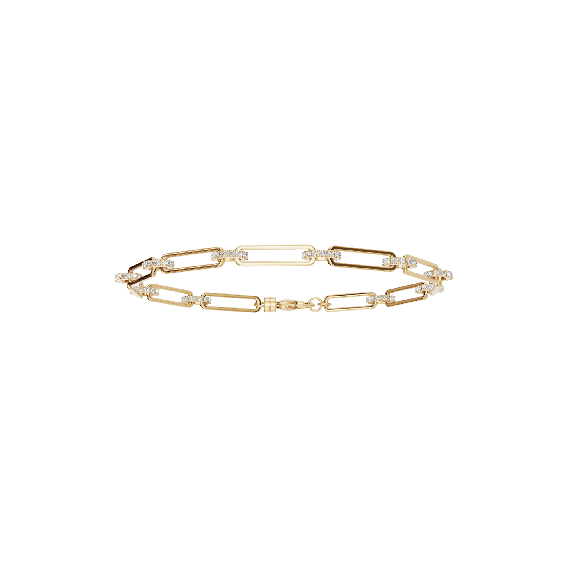 Aurore Round Diamond Tennis Bracelet in Yellow Gold | Lab Grown Diamond | Roomy's Jewelery