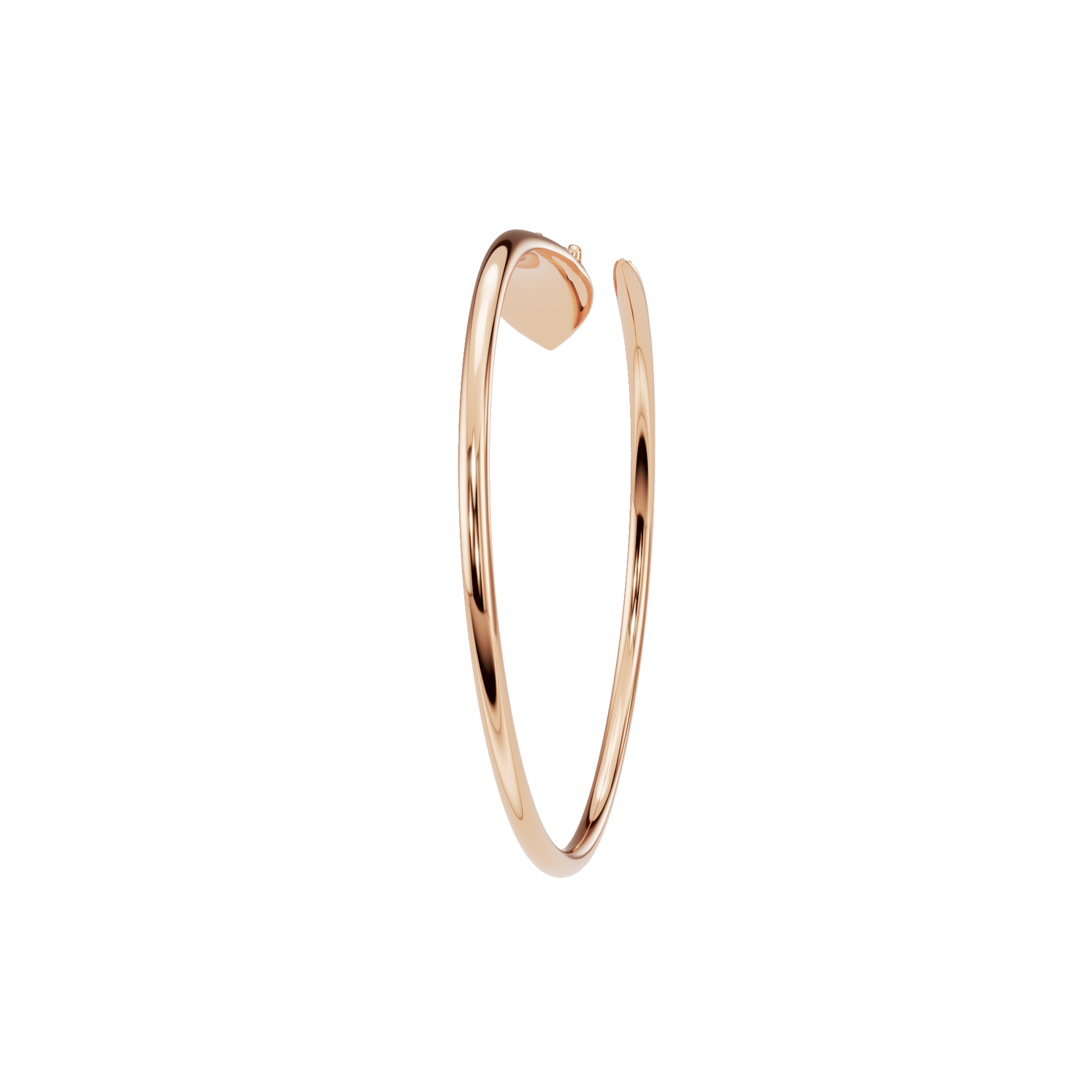 Lumière Pear Diamond Tennis Bracelet in Rose Gold side view | Roomy's Jewellery