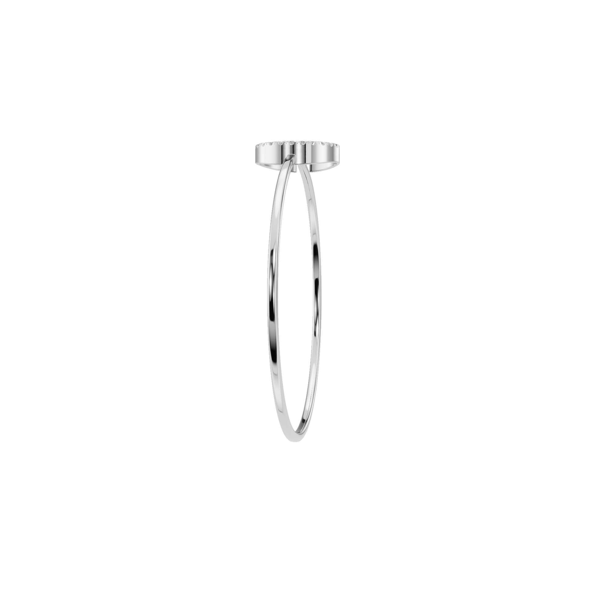Riviere Round Diamond Tennis Bracelet | Lab Grown | White Gold | Roomy's Jewellery