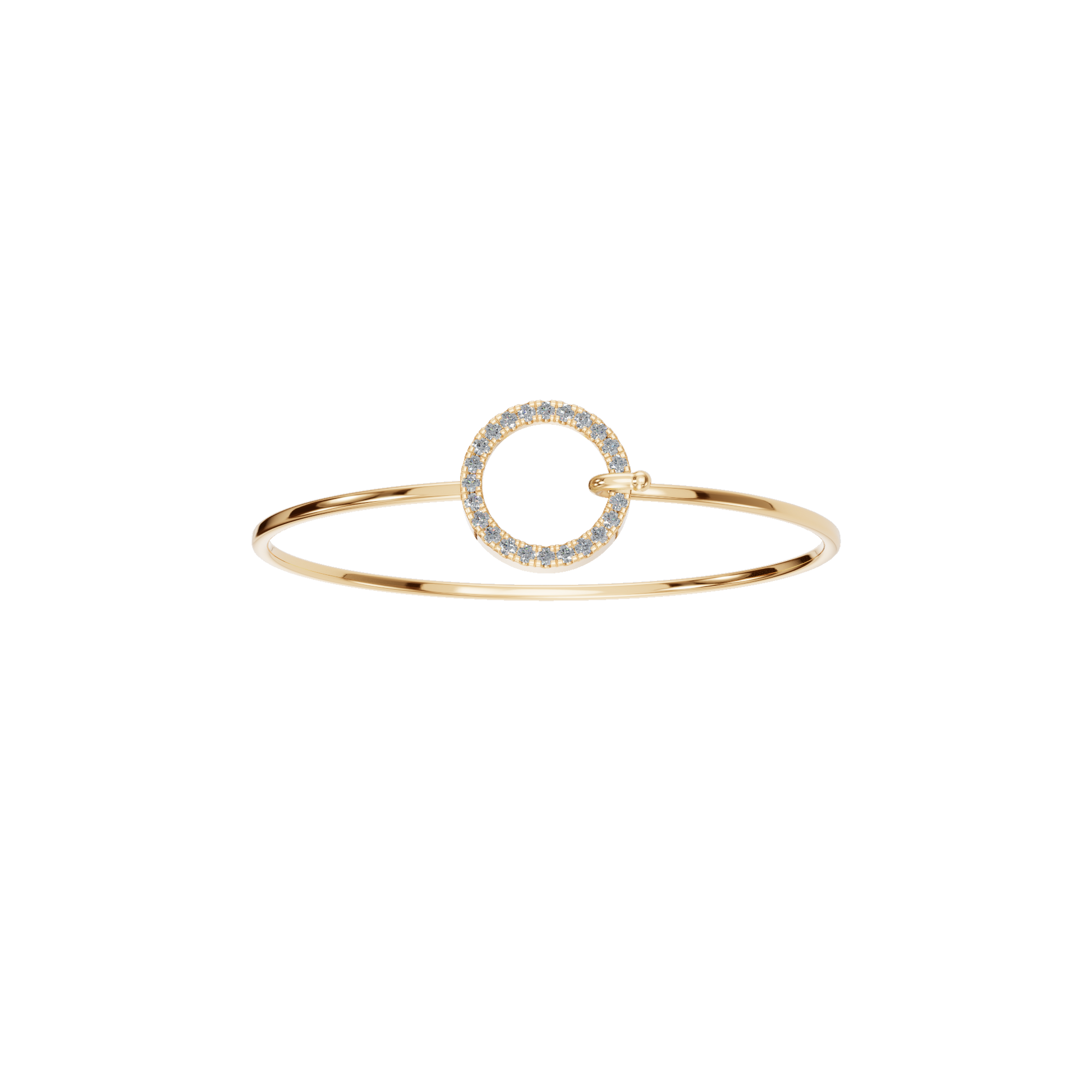 Rivière Round Diamond Tennis Bracelet in Yellow Gold | Lab Grown Diamond | Roomy's Jewelery