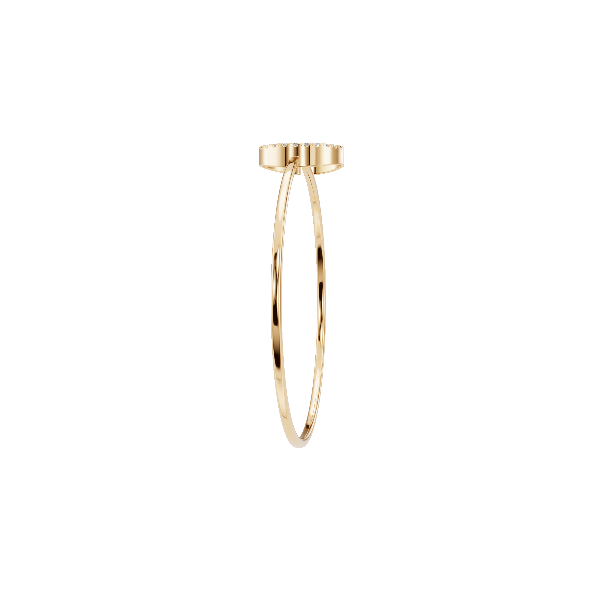 Riviere Round Diamond Tennis Bracelet | Lab Grown | Yellow Gold | Roomy's Jewellery