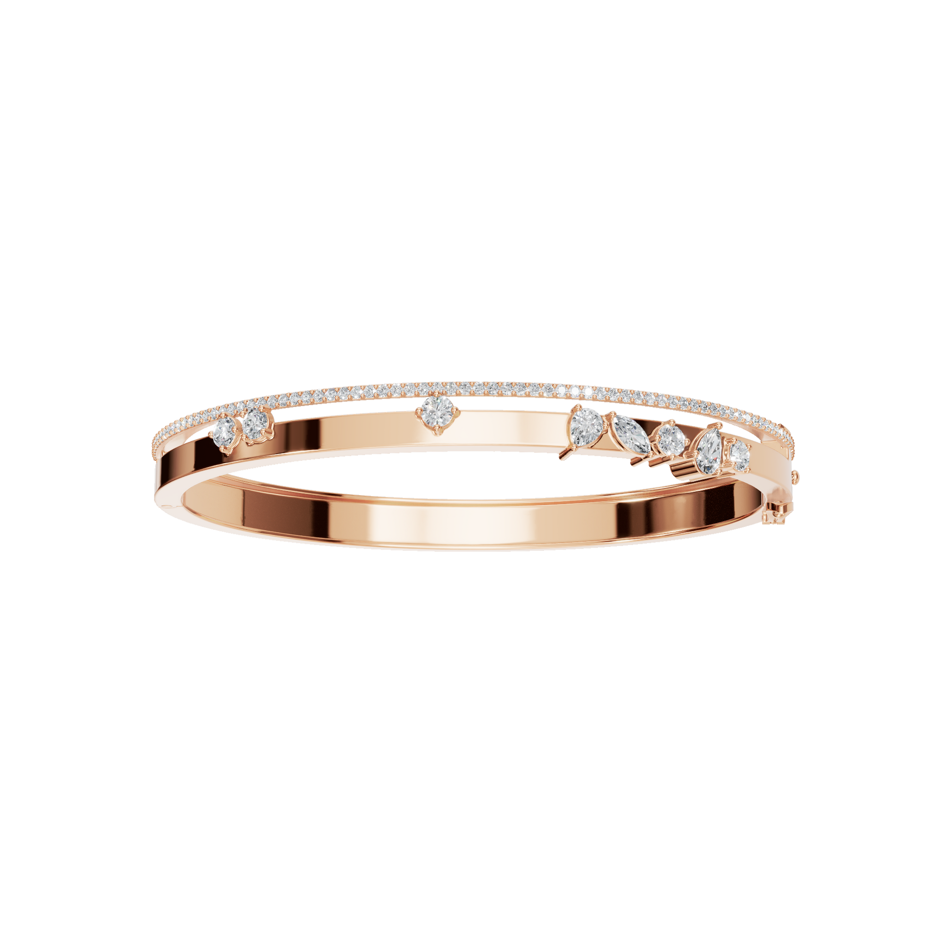 Prestige Round Diamond Tennis Bracelet | Lab Grown | Rose Gold | Roomy's Jewellery