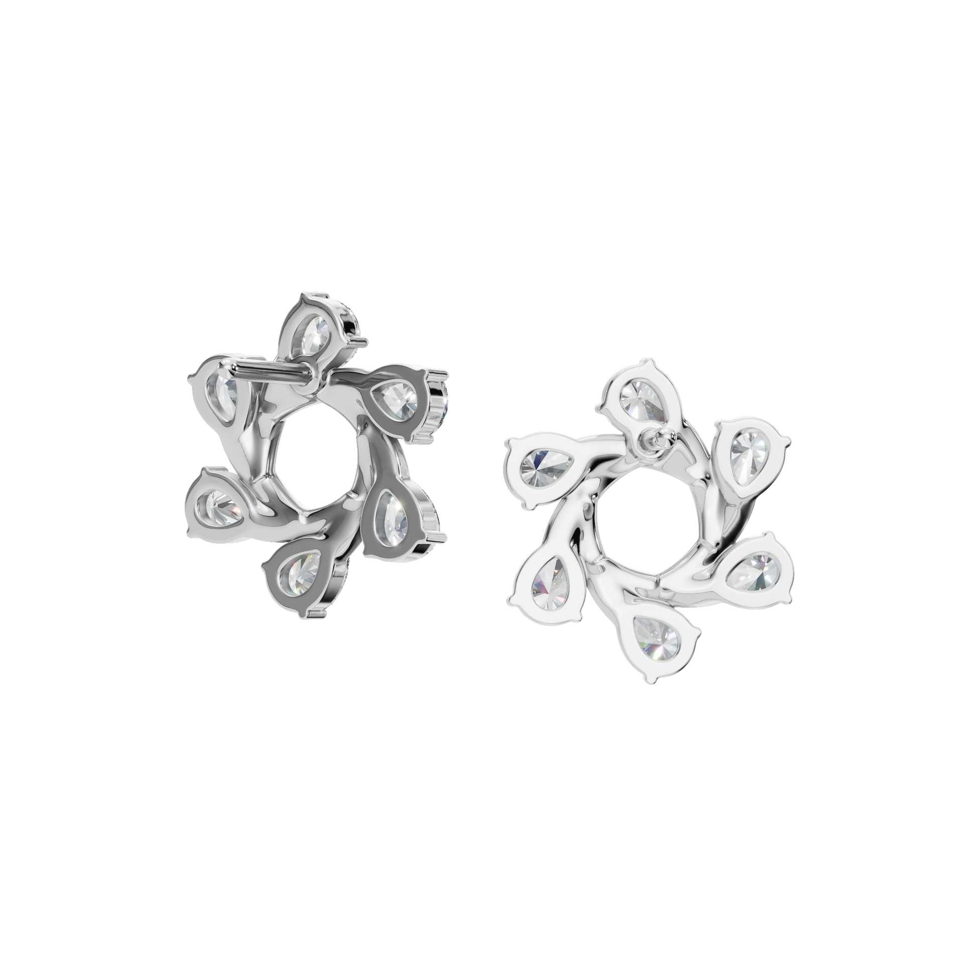 Starlight Portal Diamond Stud Earrings