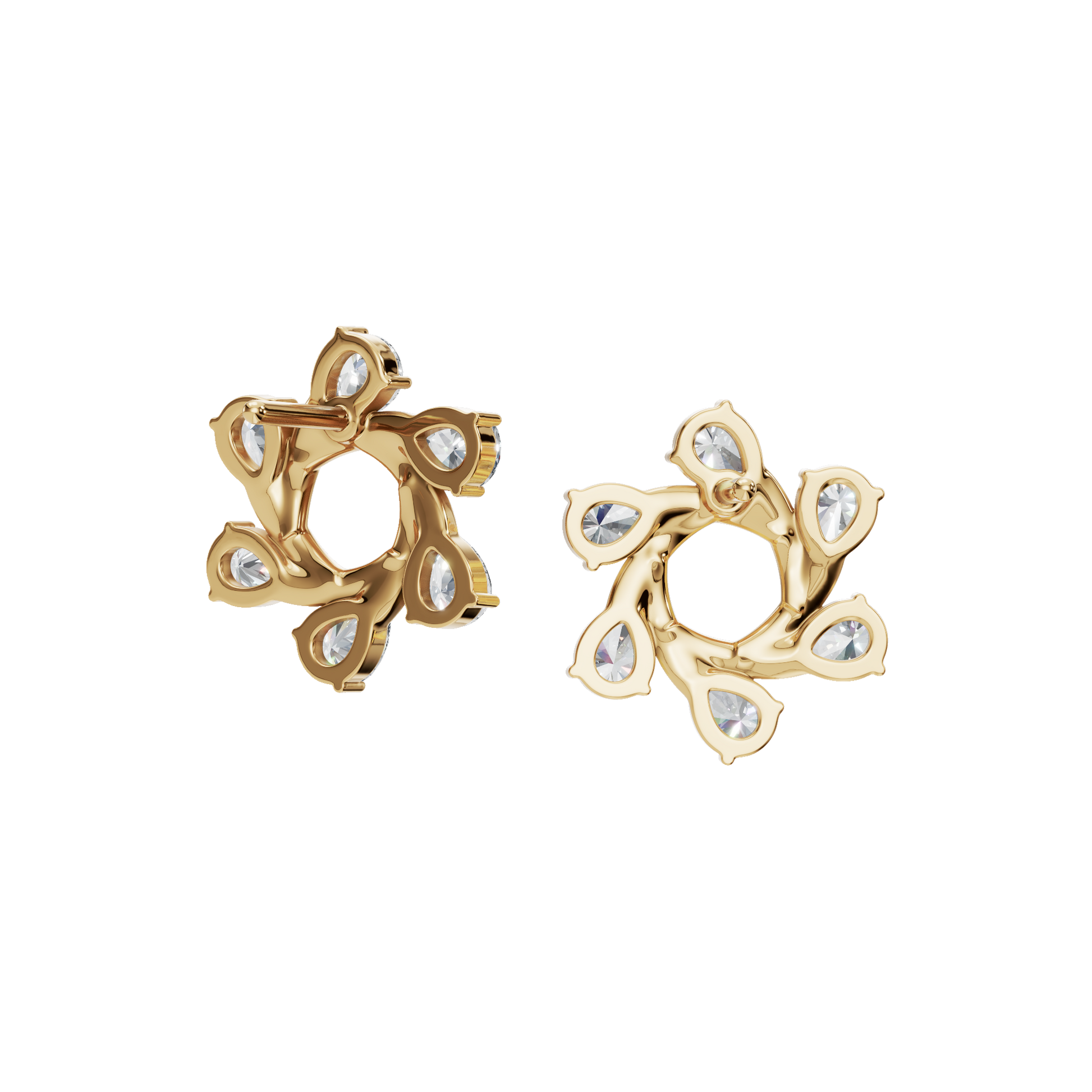 Starlight Portal Diamond Stud Earrings