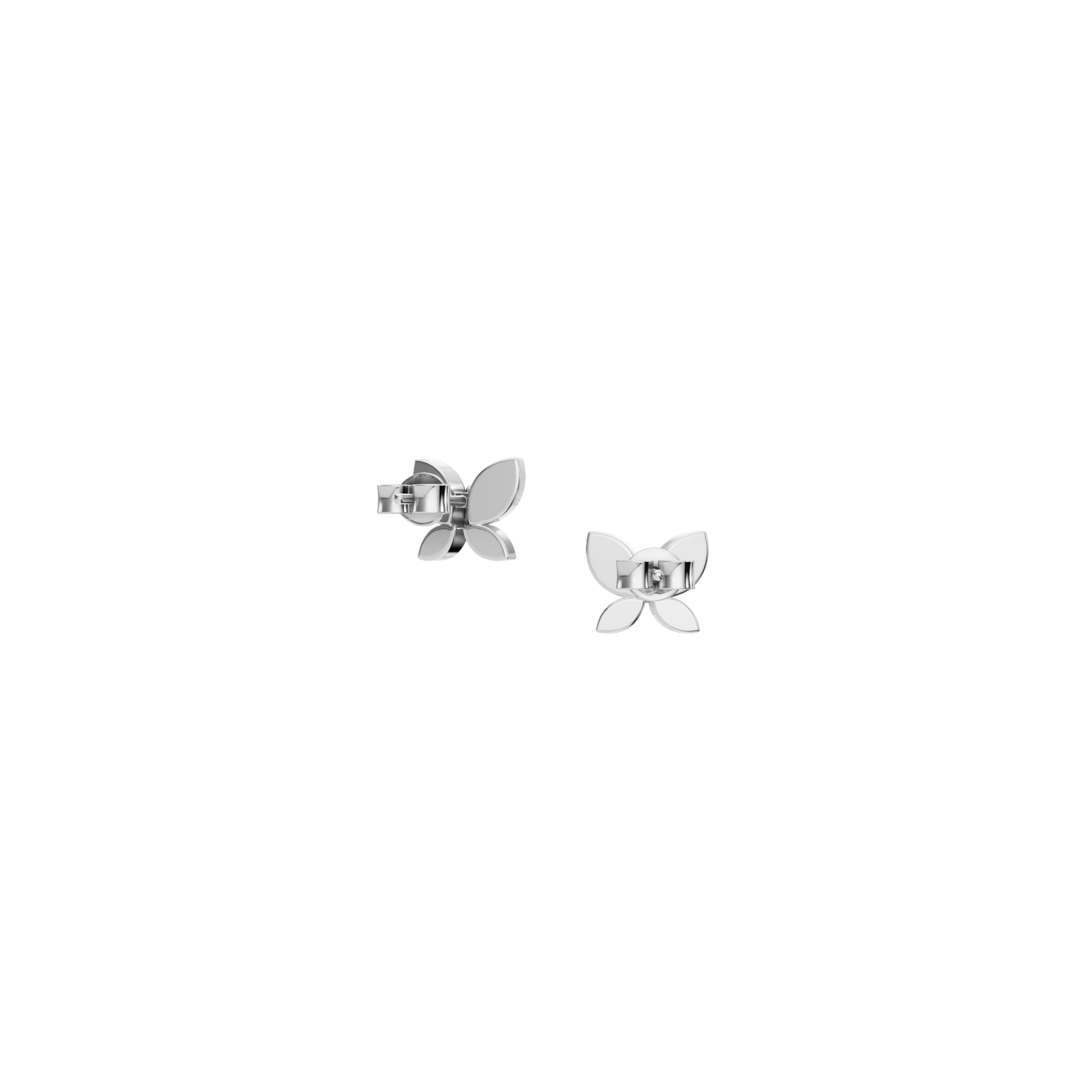 Butterfly Diamond Stud Earrings