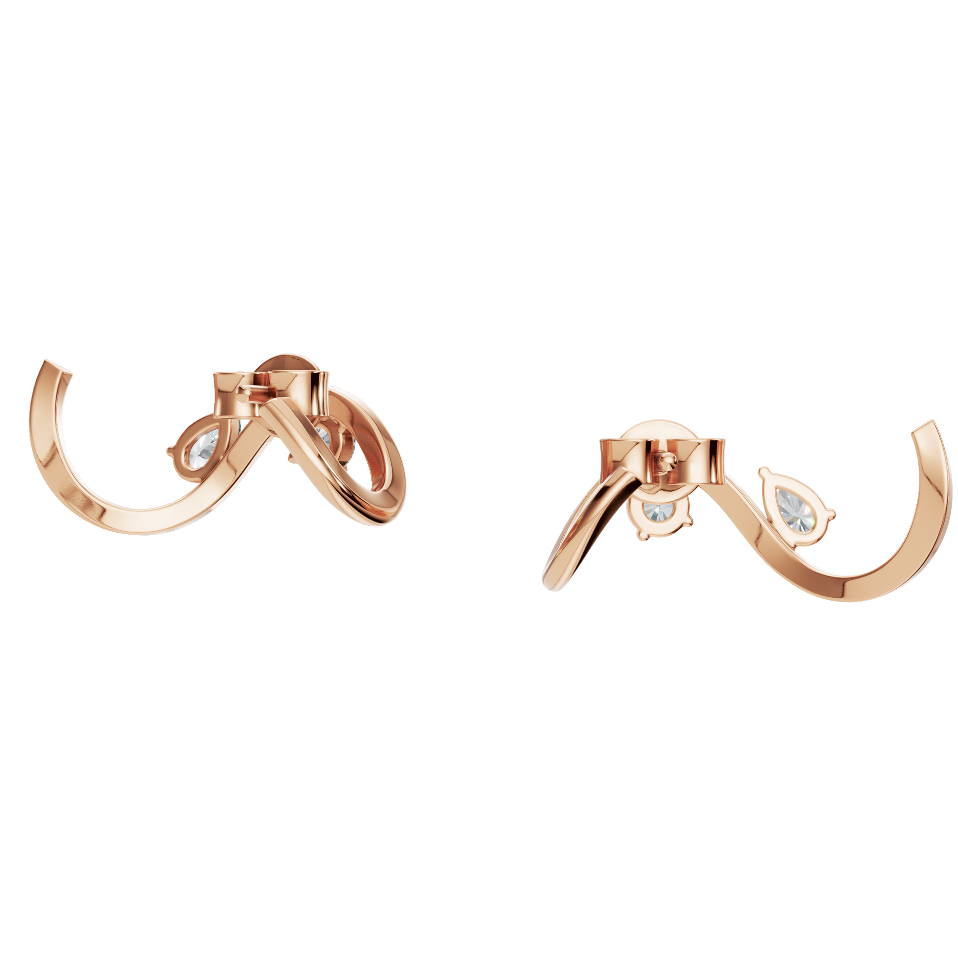 Serena Wave Hoop Earrings
