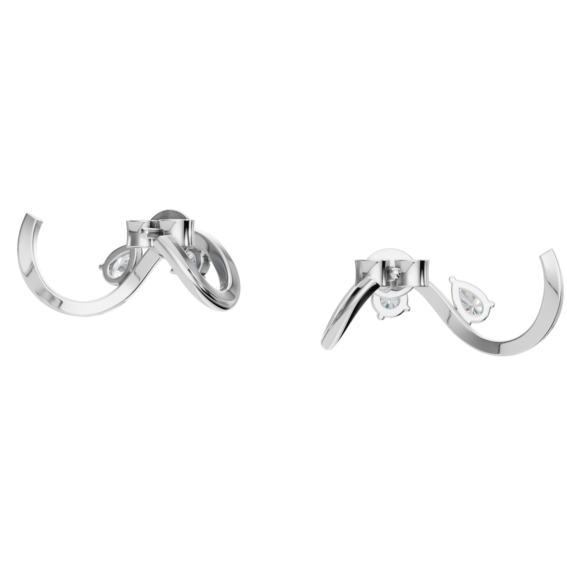 Serena Wave Hoop Earrings