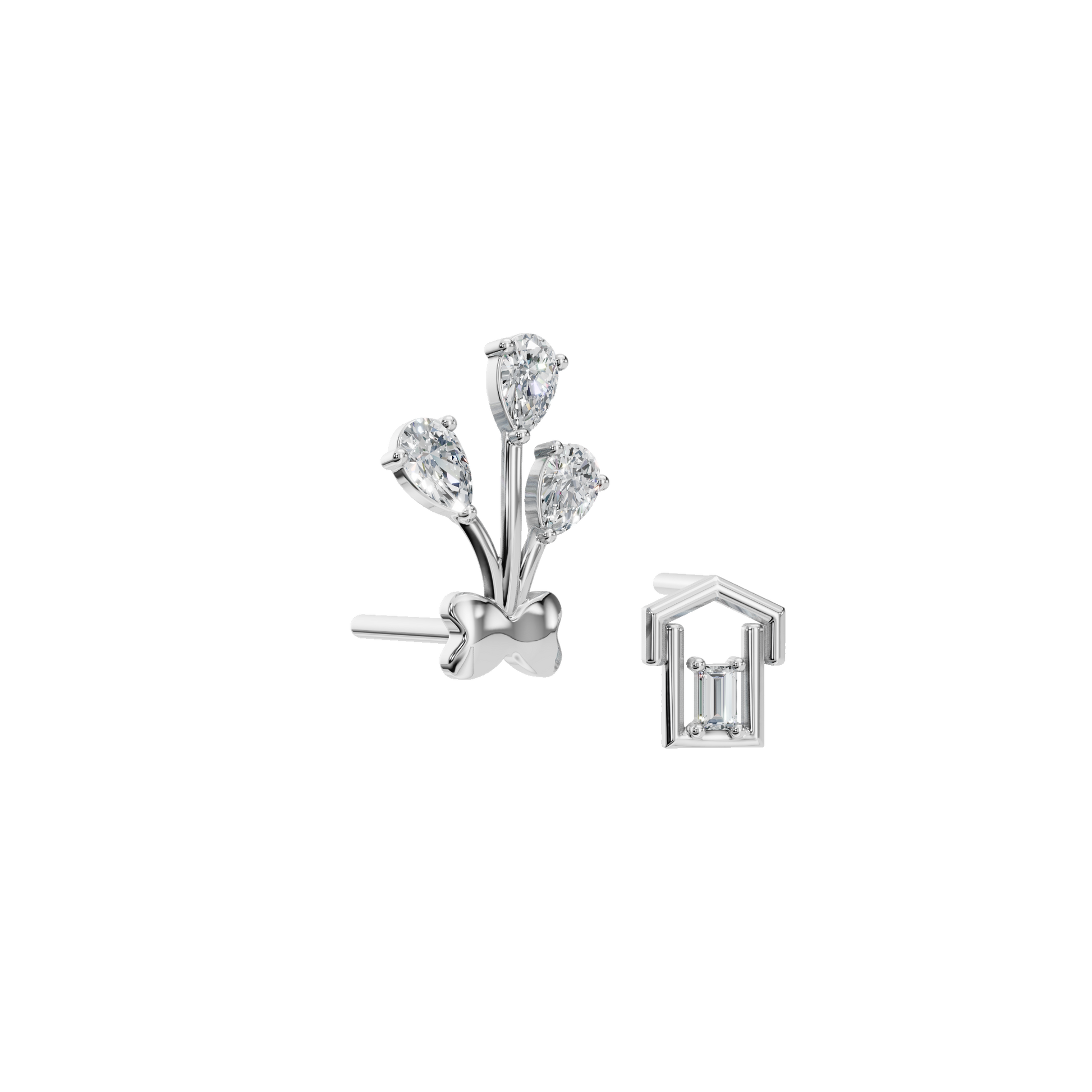 Blossom Grace Mismatched Earrings