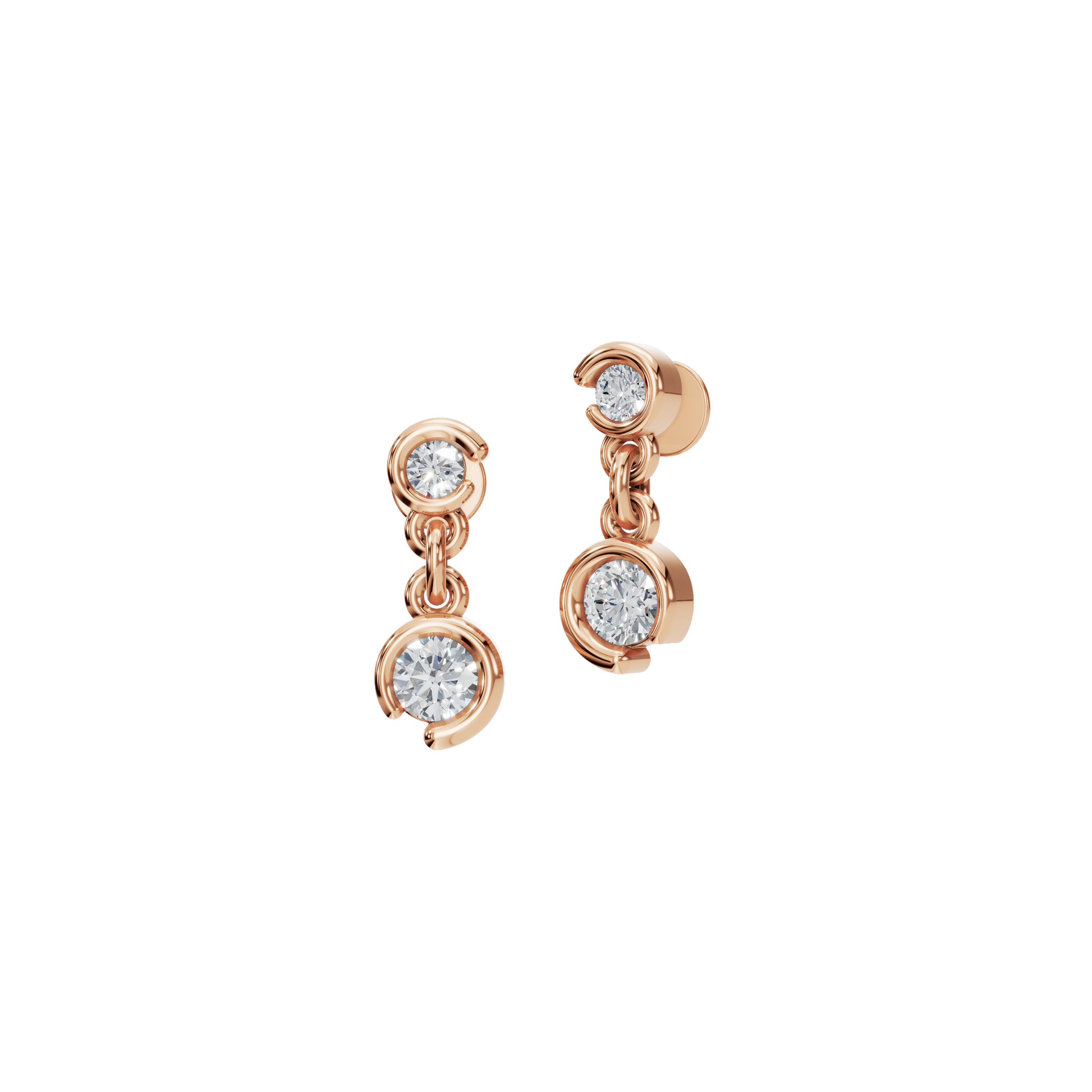 Cascade Diamond Drop Earrings