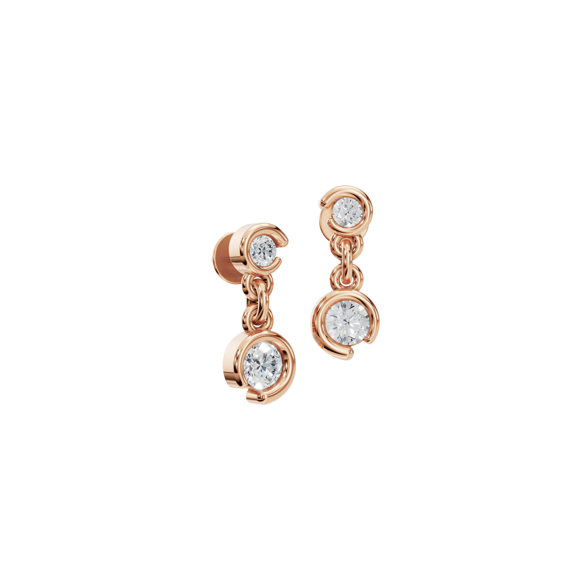 Cascade Diamond Drop Earrings