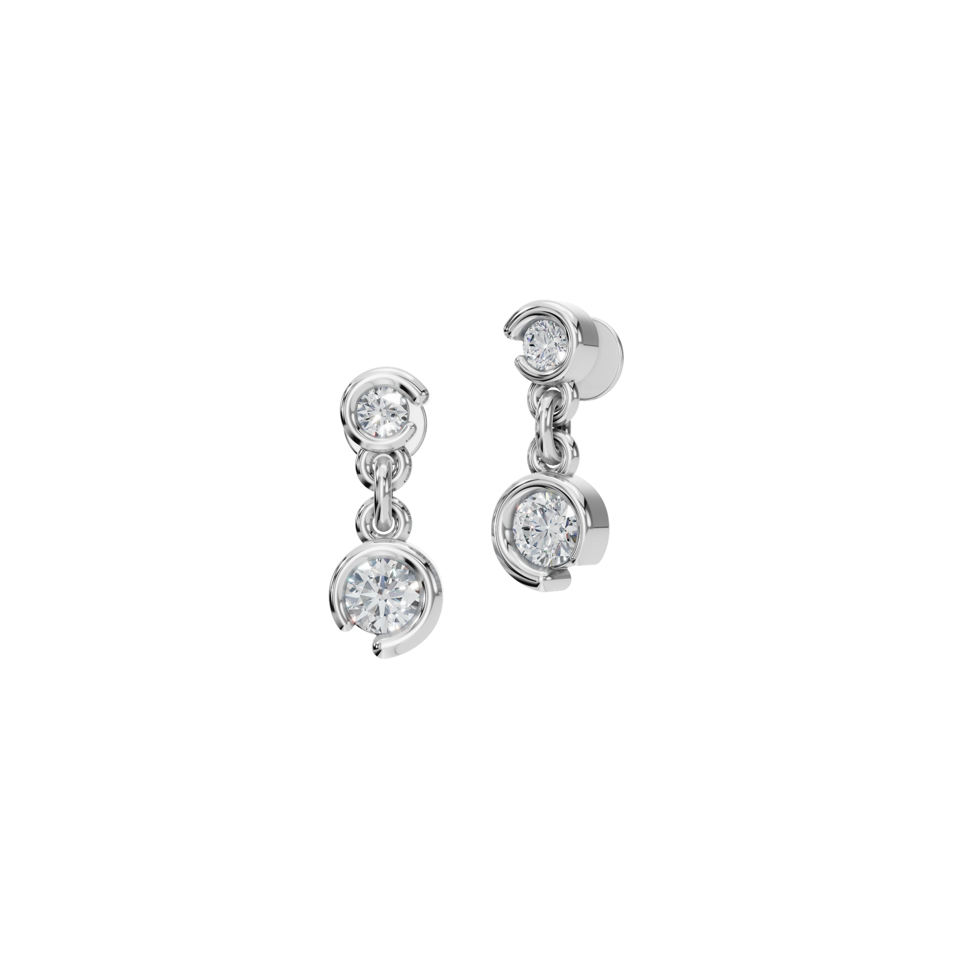 Cascade Diamond Drop Earrings