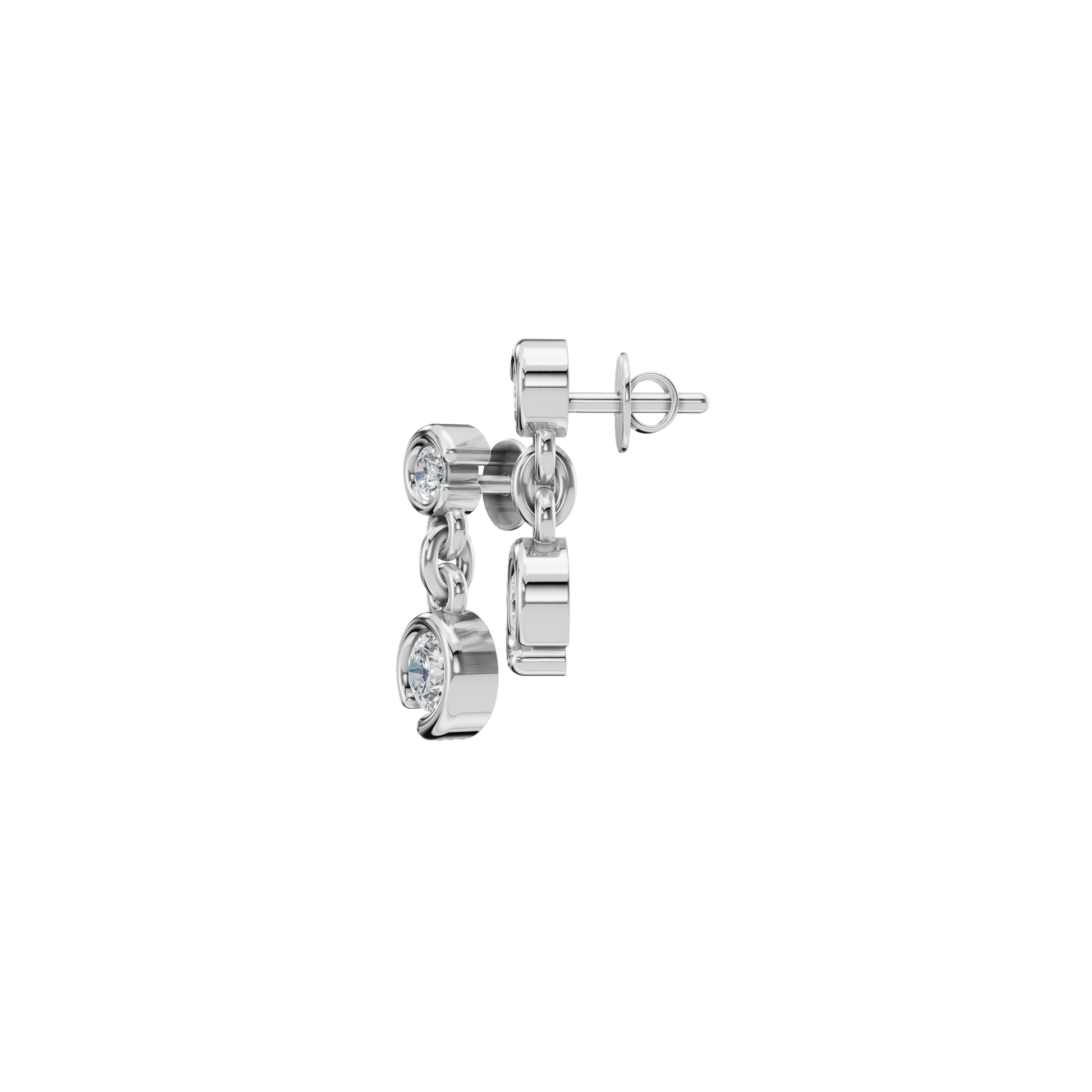 Cascade Diamond Drop Earrings