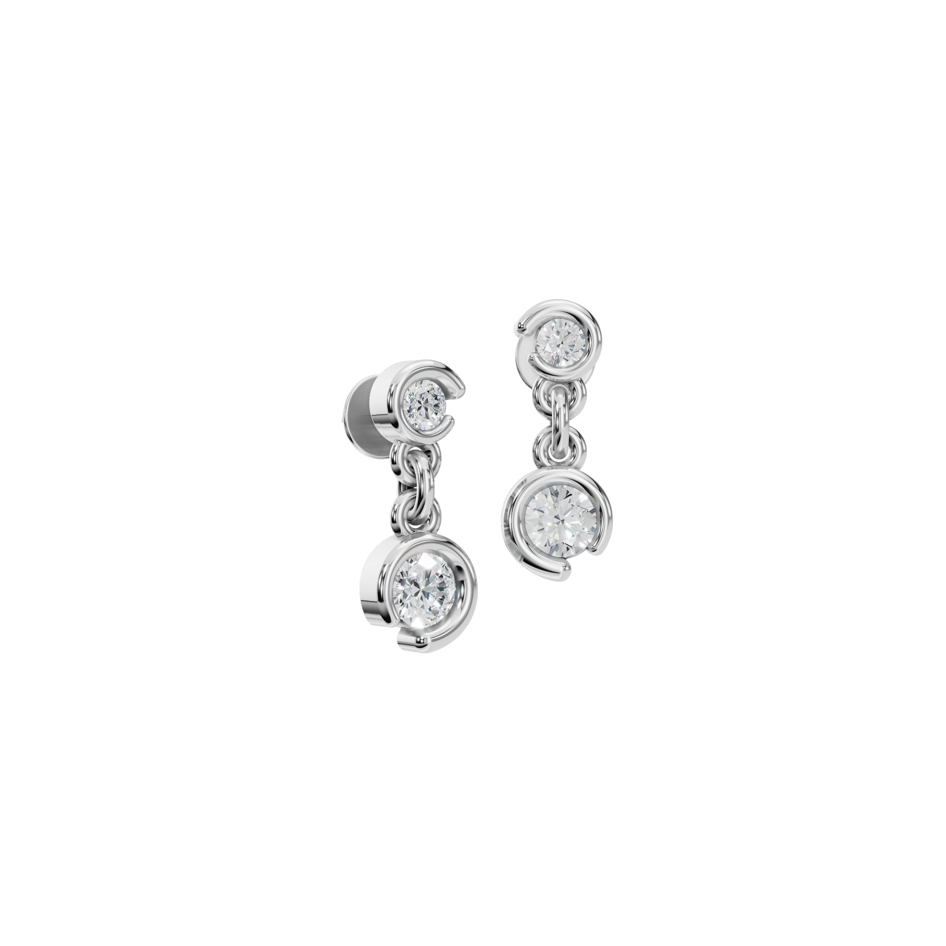 Cascade Diamond Drop Earrings