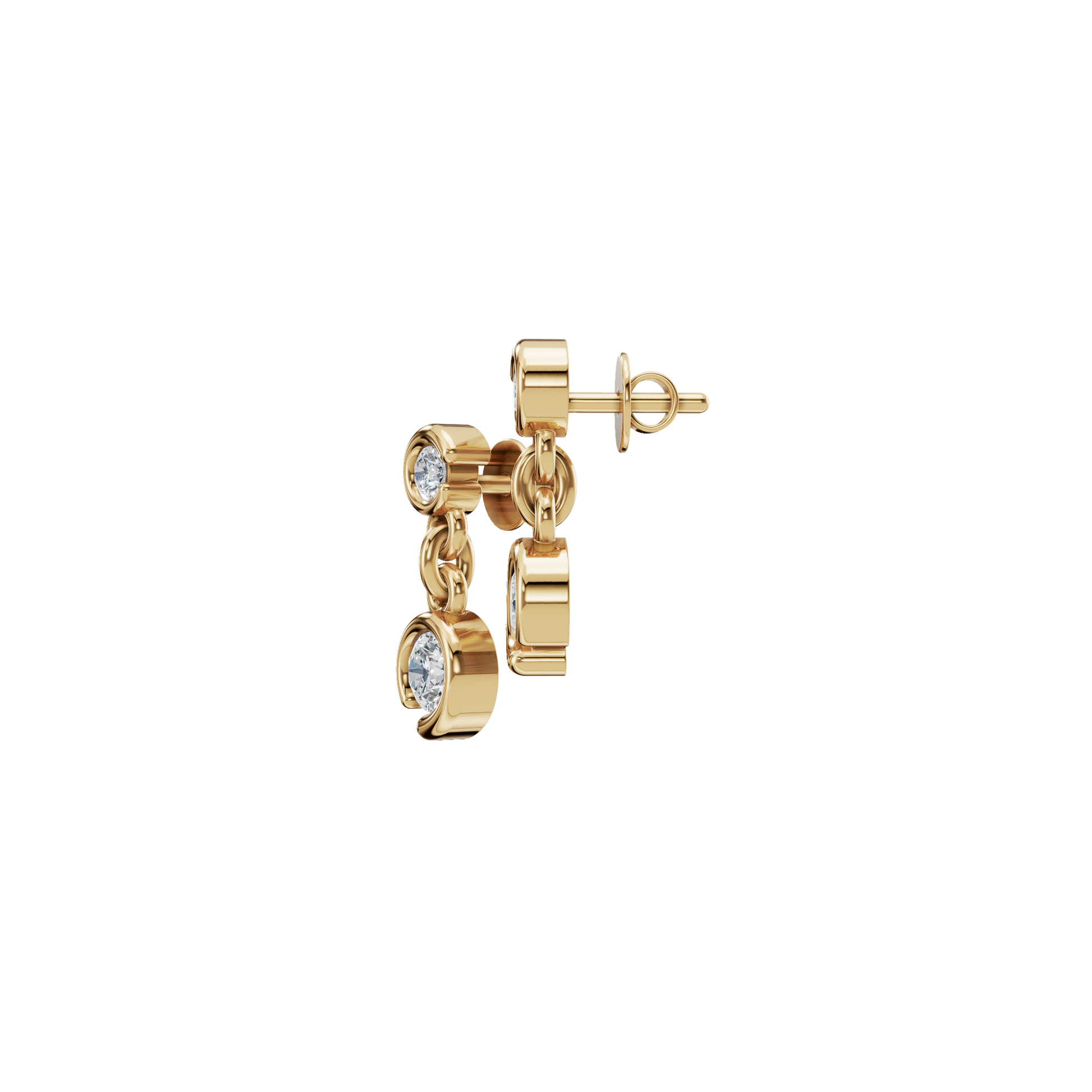 Cascade Diamond Drop Earrings