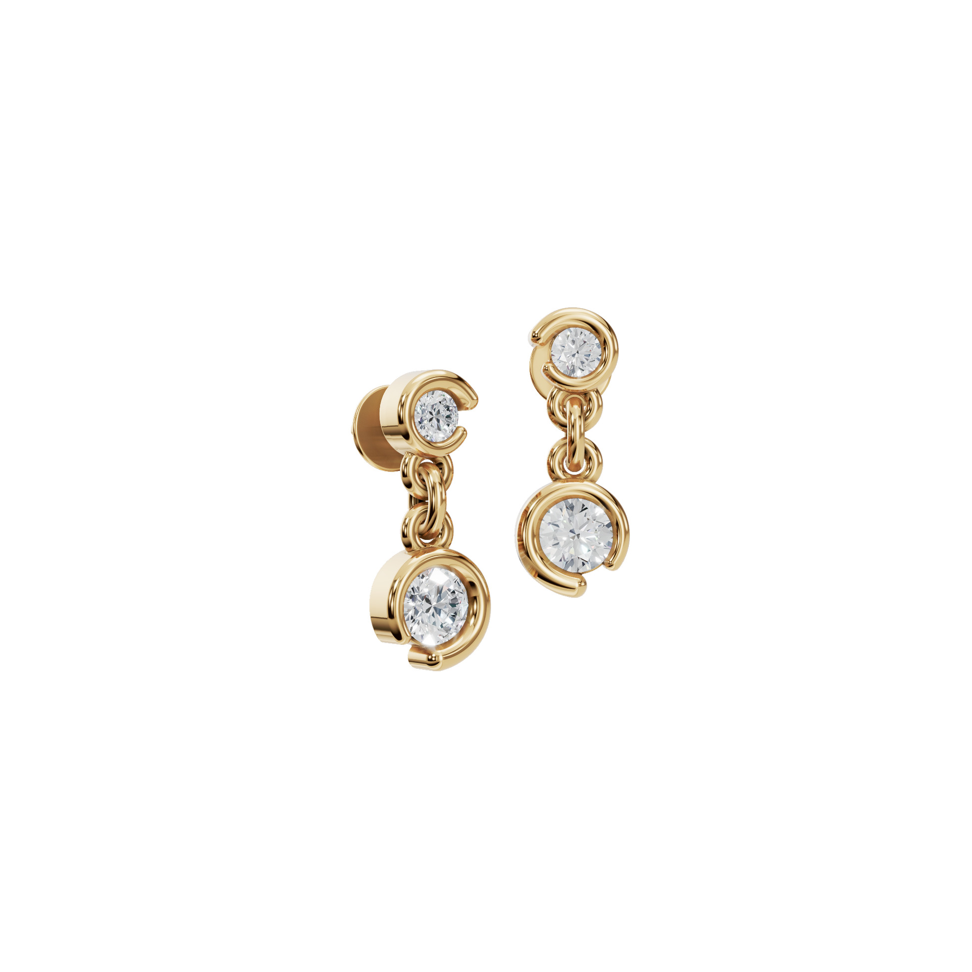Cascade Diamond Drop Earrings