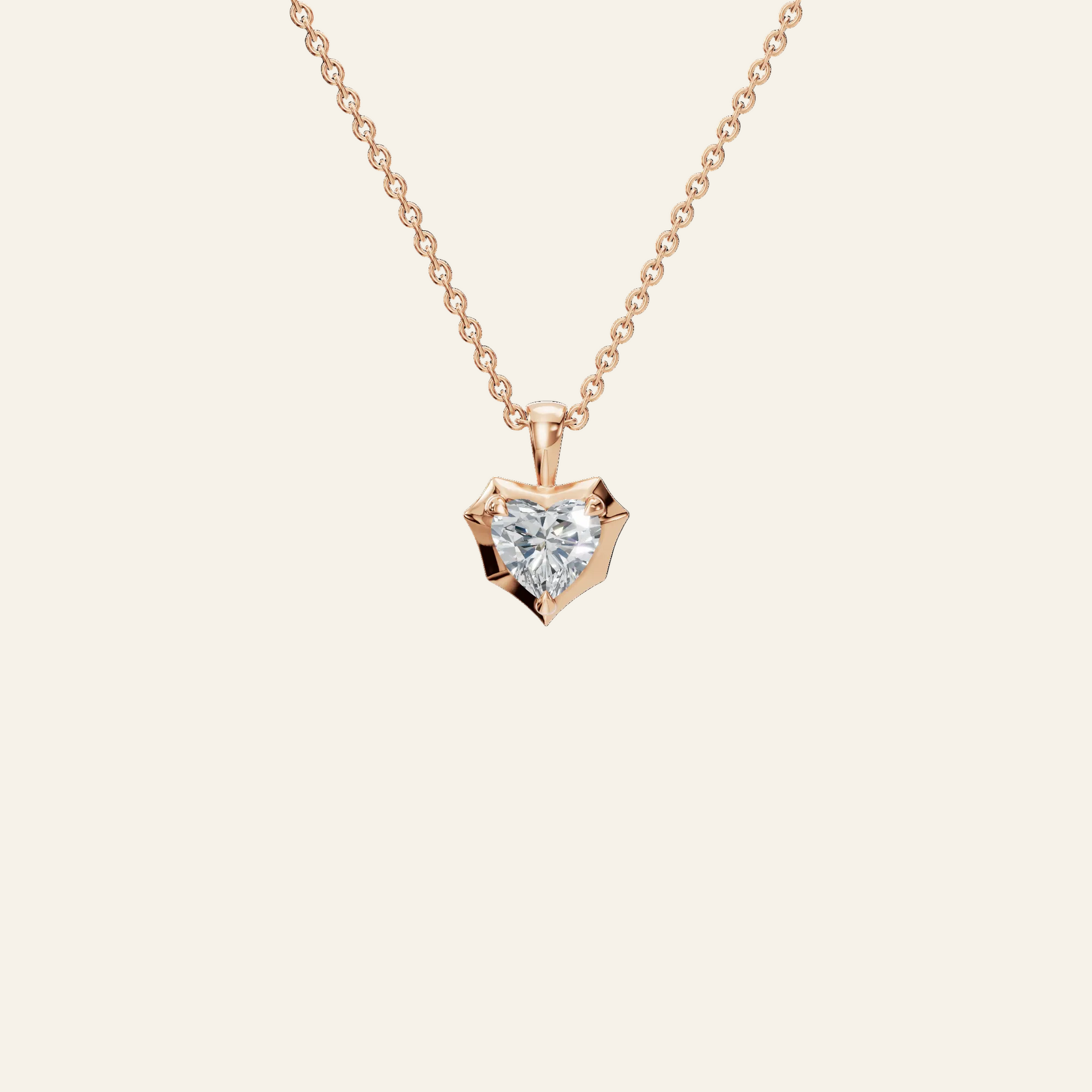 Heart Cut Diamond Pendant – Liquid Diamonds Collection