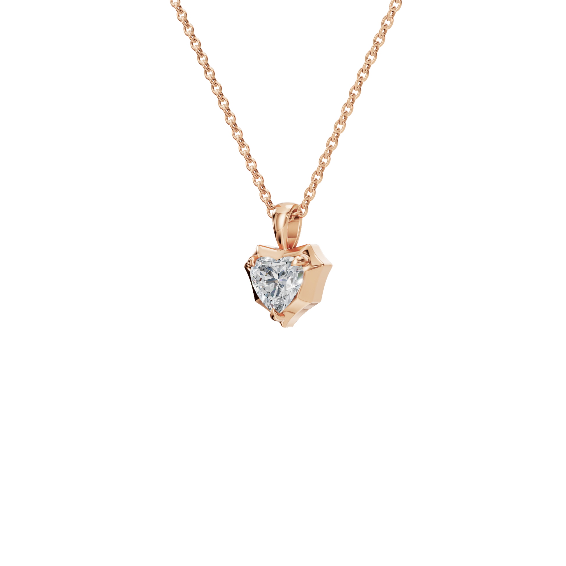 Heart Cut Diamond Pendant – Liquid Diamonds Collection