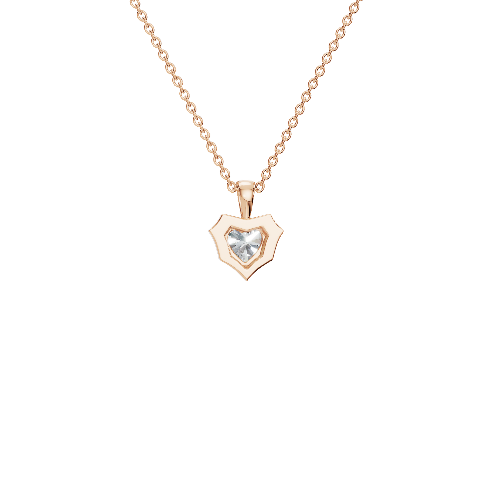 Heart Cut Diamond Pendant – Liquid Diamonds Collection