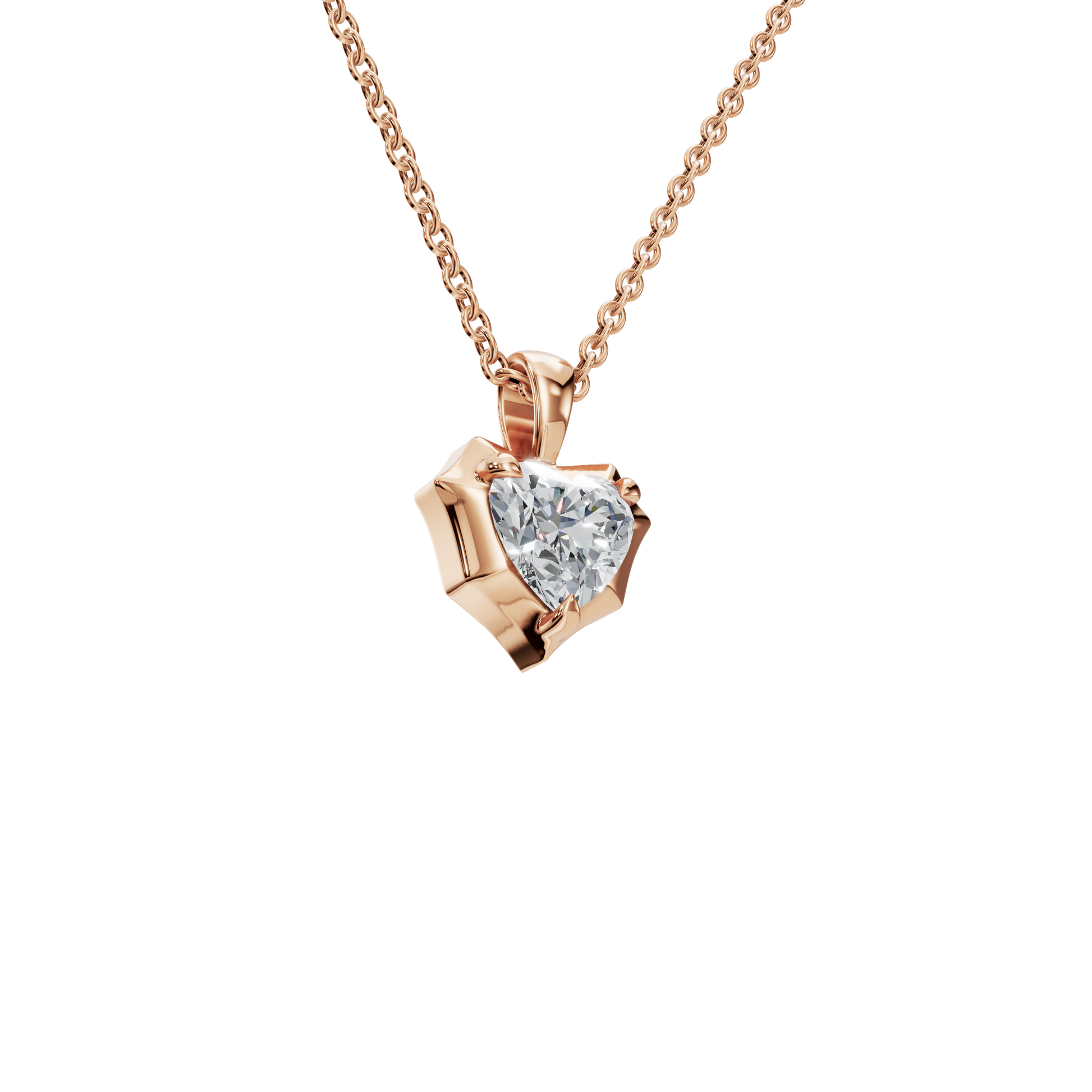 Heart Cut Diamond Pendant – Liquid Diamonds Collection