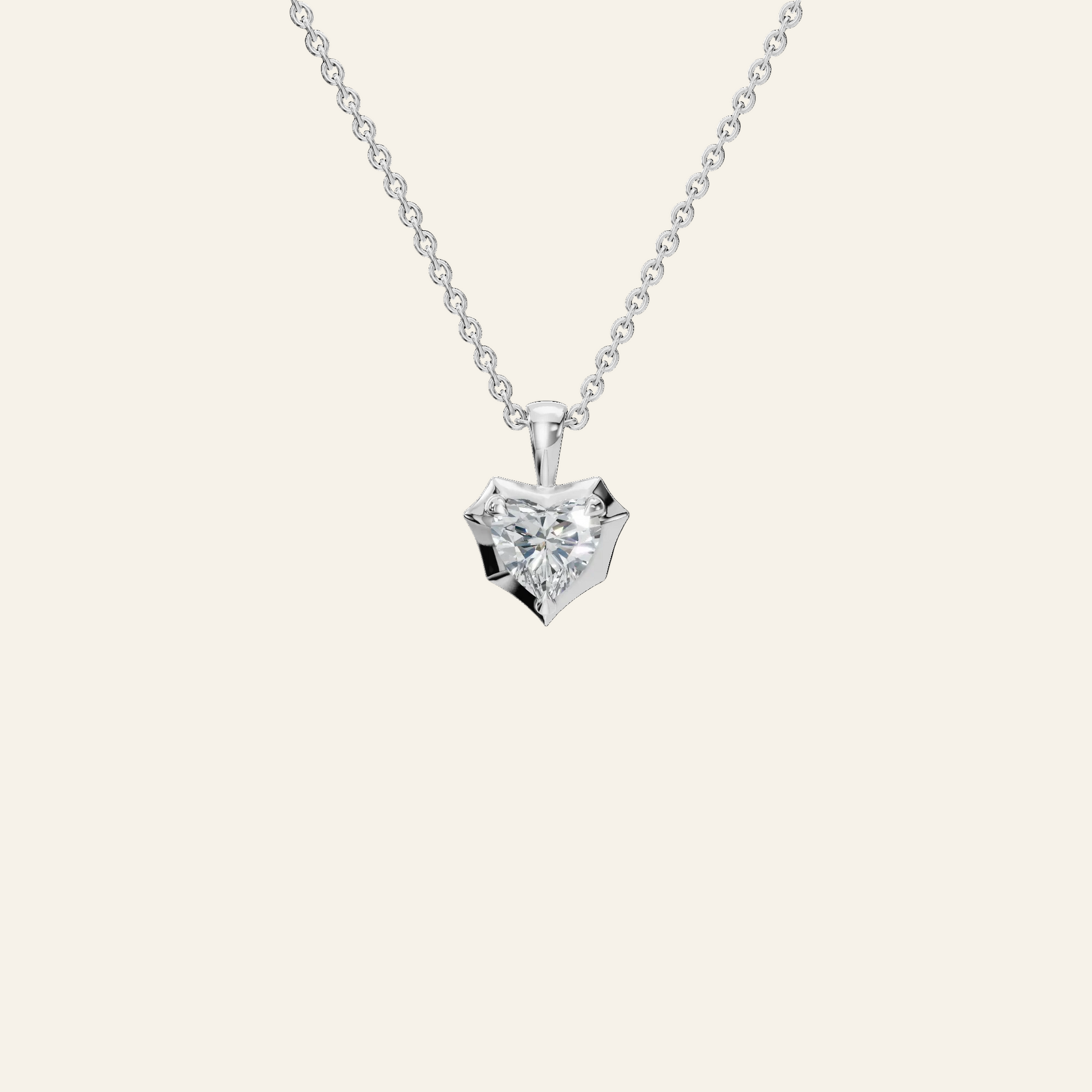 Heart Cut Diamond Pendant – Liquid Diamonds Collection