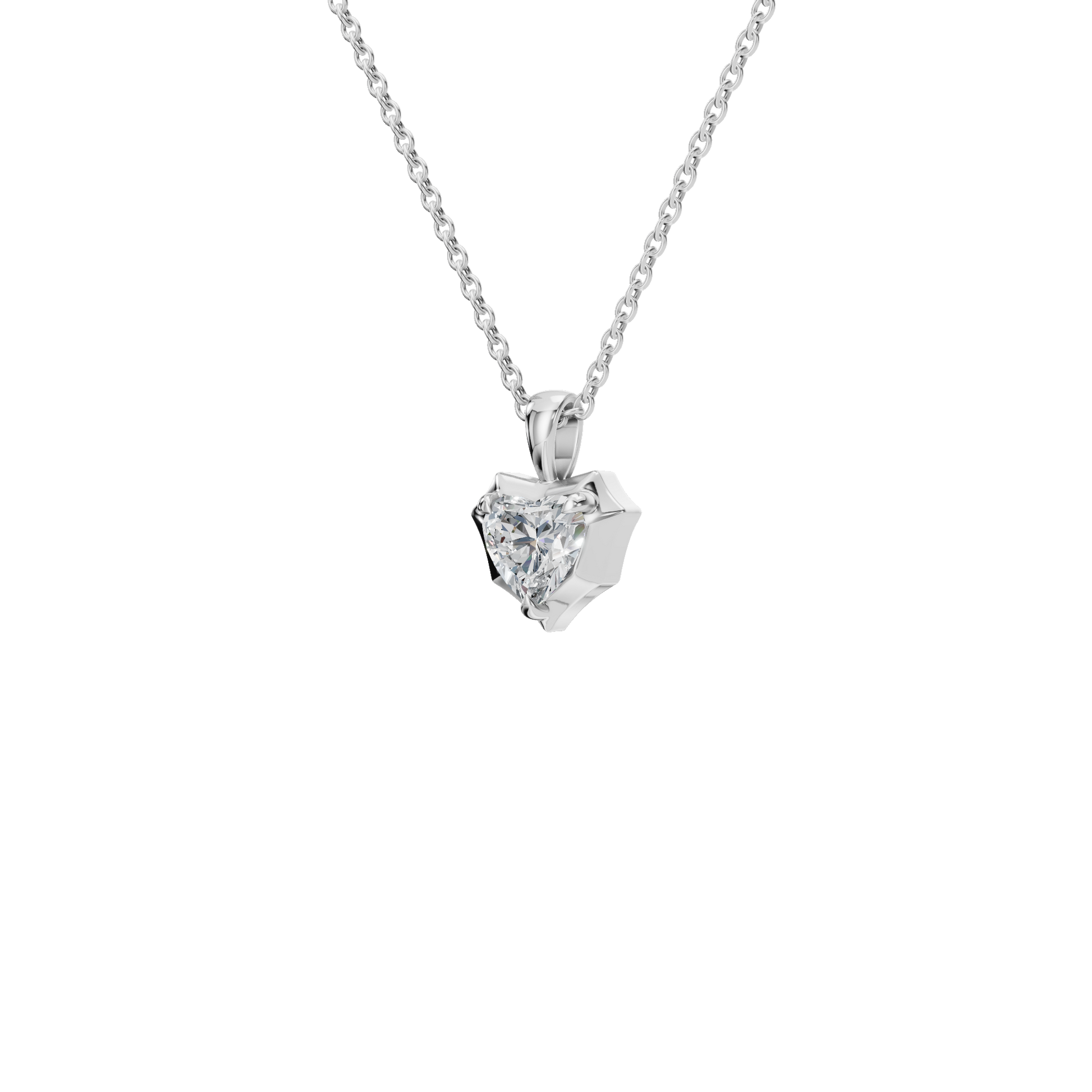 Heart Cut Diamond Pendant – Liquid Diamonds Collection