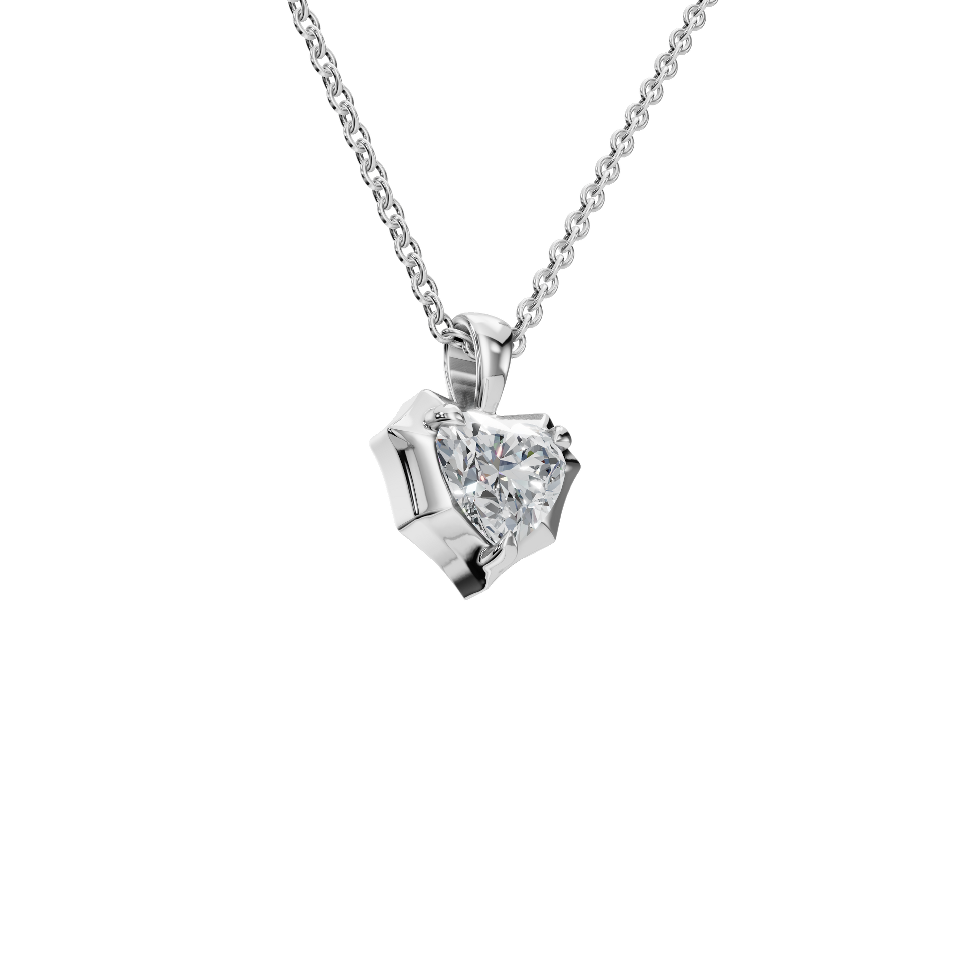 Heart Cut Diamond Pendant – Liquid Diamonds Collection