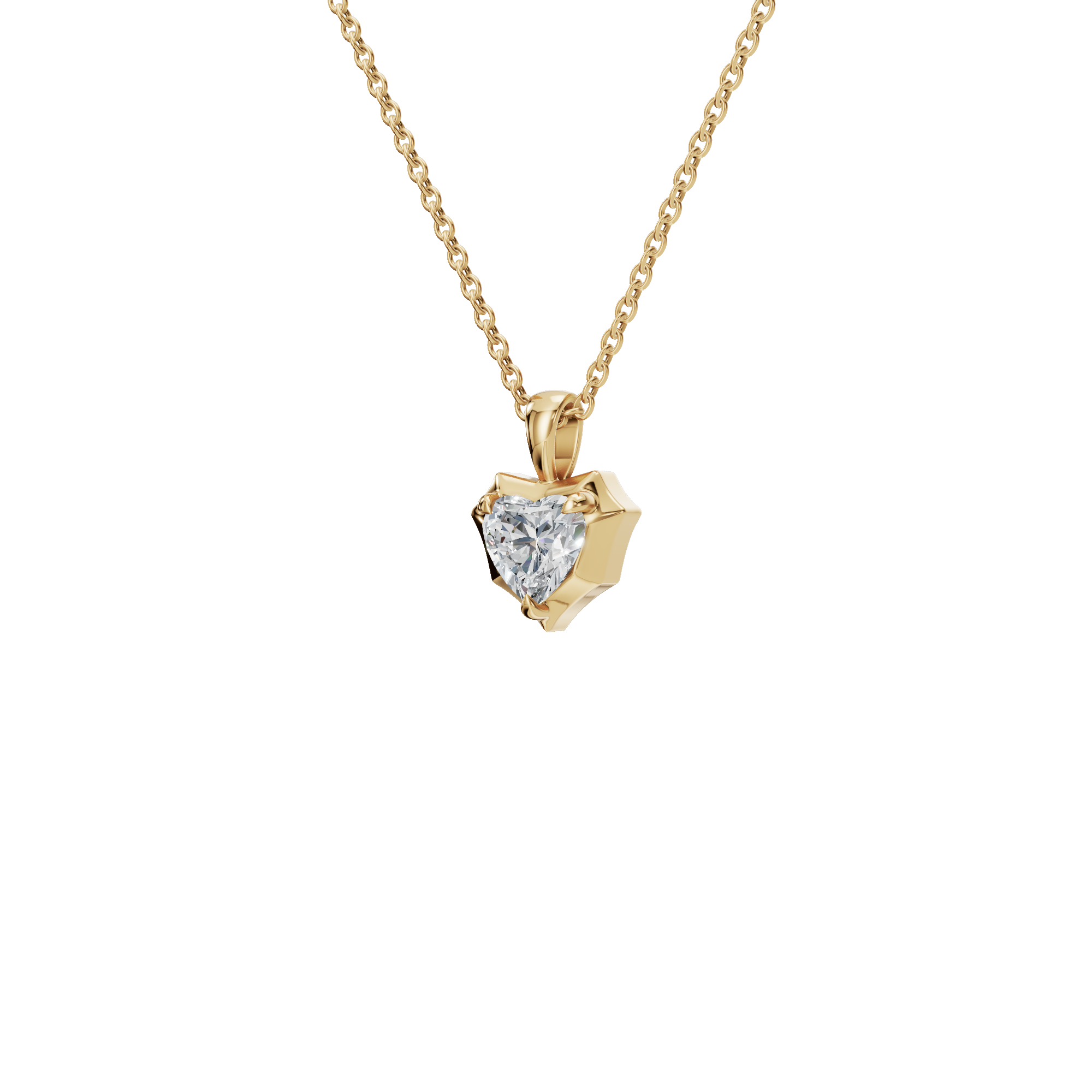 Heart Cut Diamond Pendant – Liquid Diamonds Collection