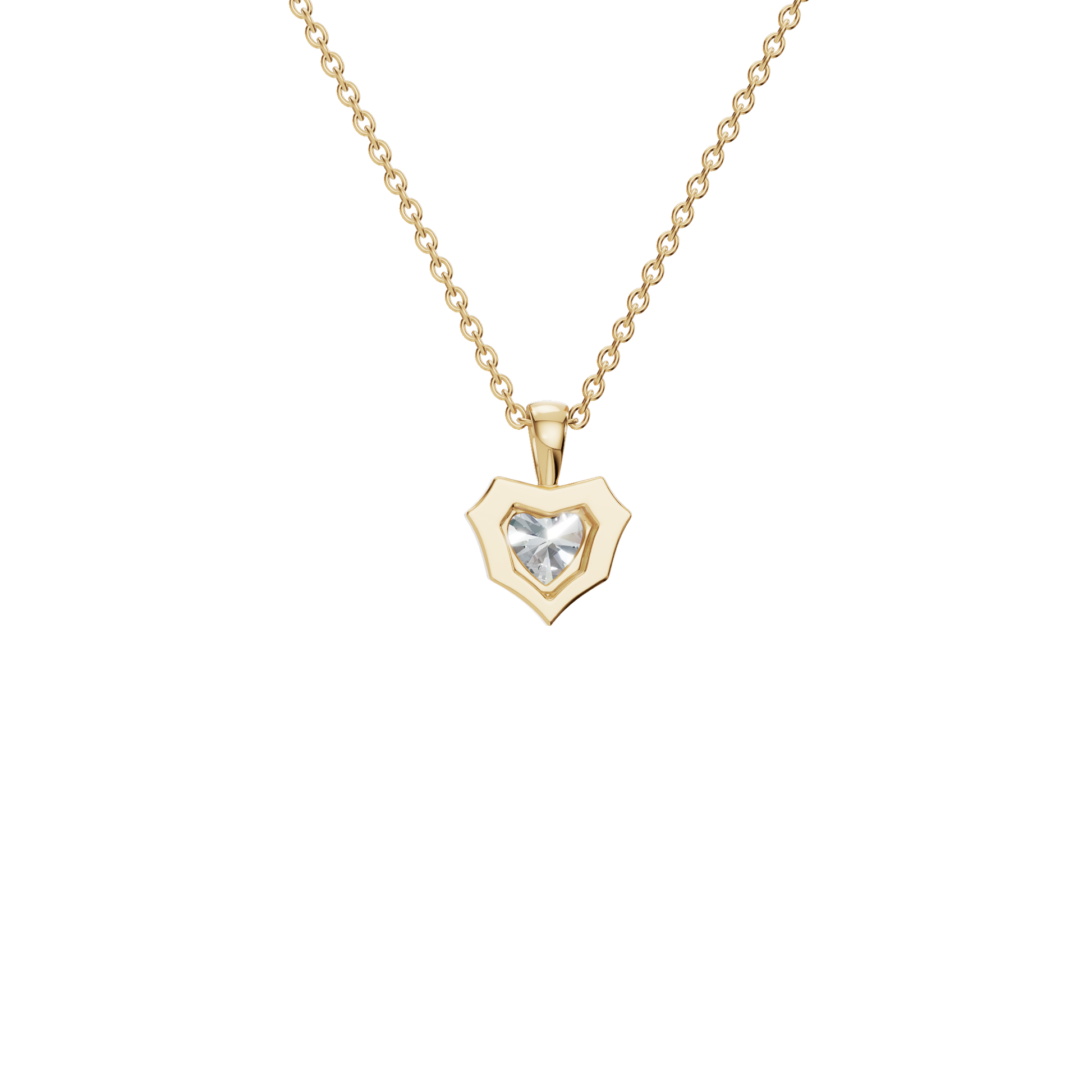 Heart Cut Diamond Pendant – Liquid Diamonds Collection