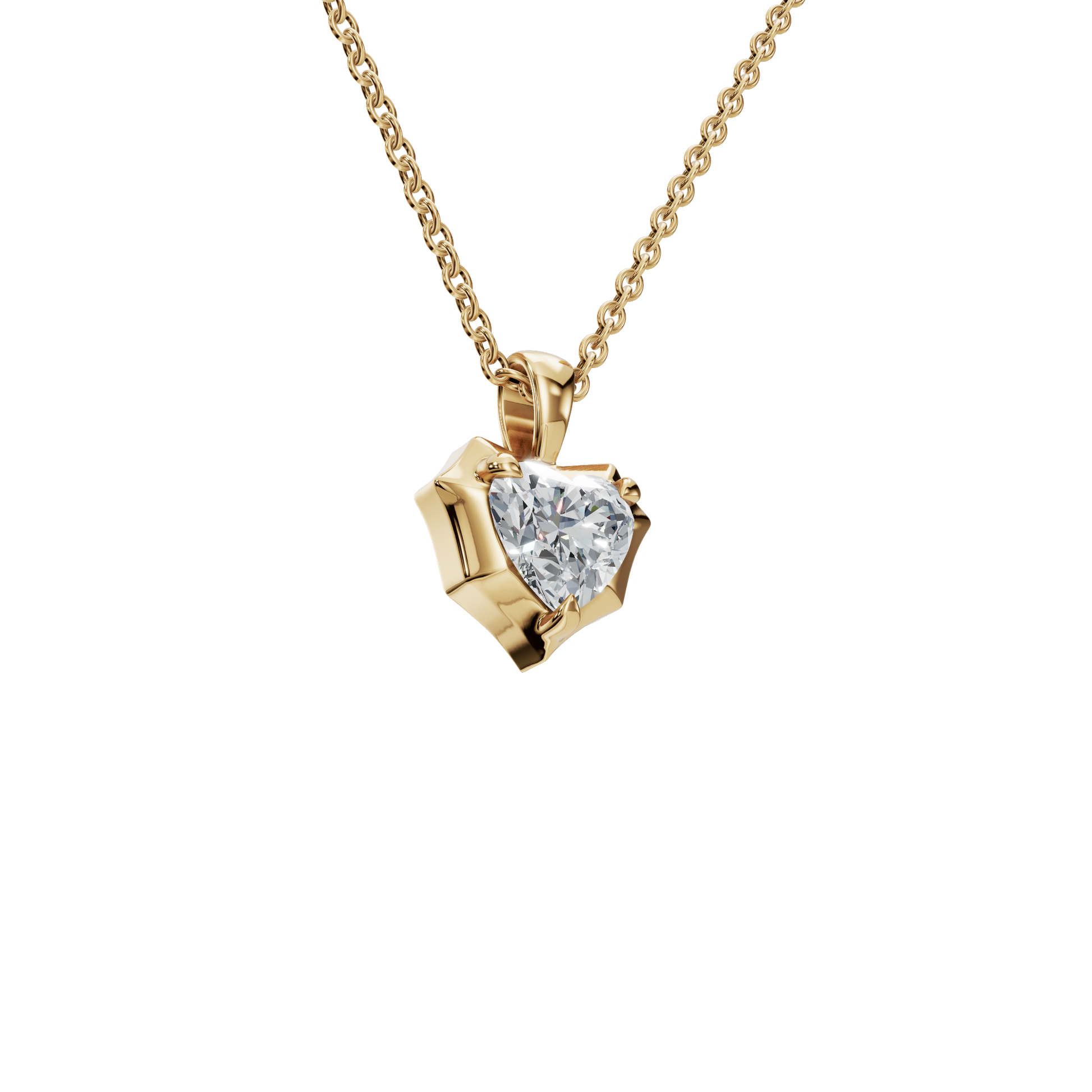 Heart Cut Diamond Pendant – Liquid Diamonds Collection