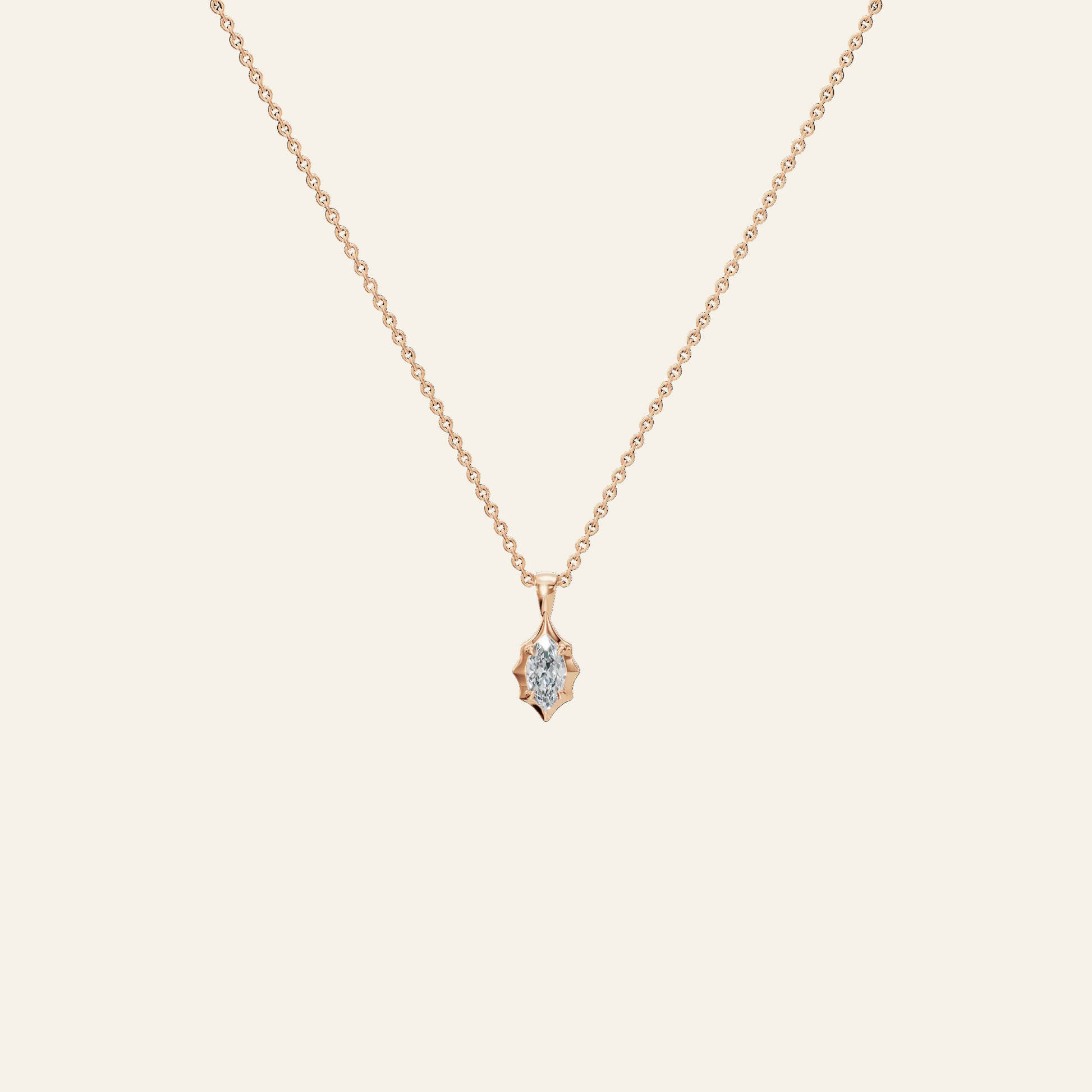 Liquid Diamonds Marquise Flow Pendant