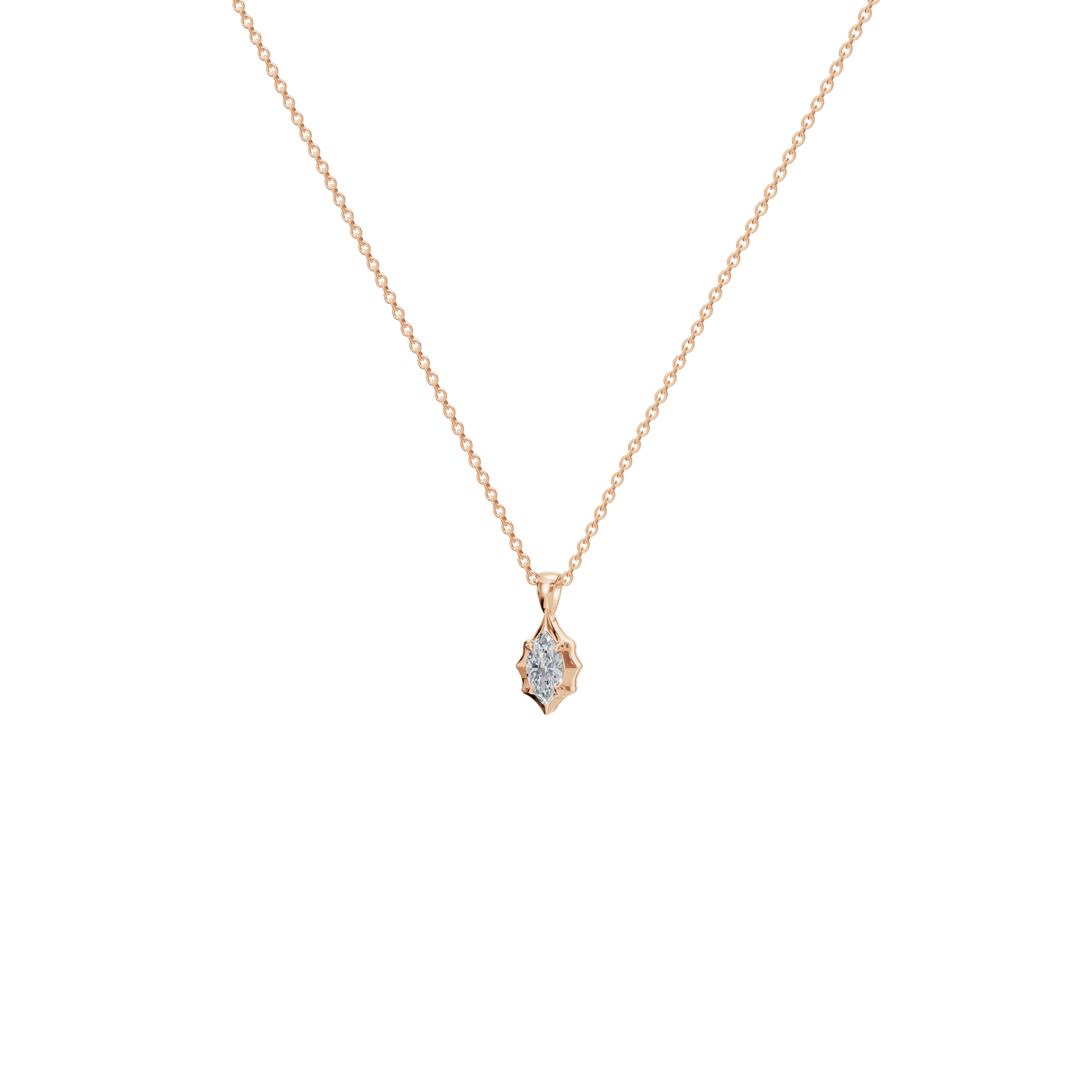 Liquid Diamonds Marquise Flow Pendant