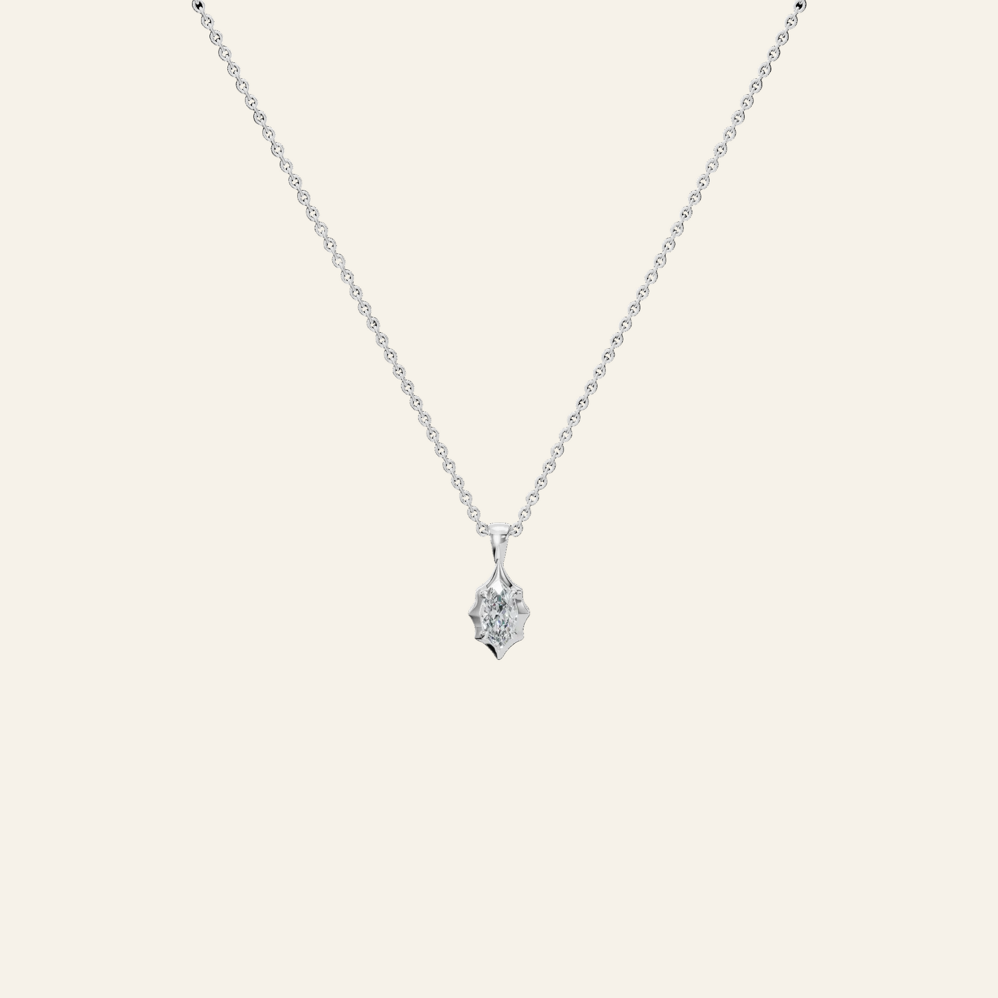 Liquid Diamonds Marquise Flow Pendant