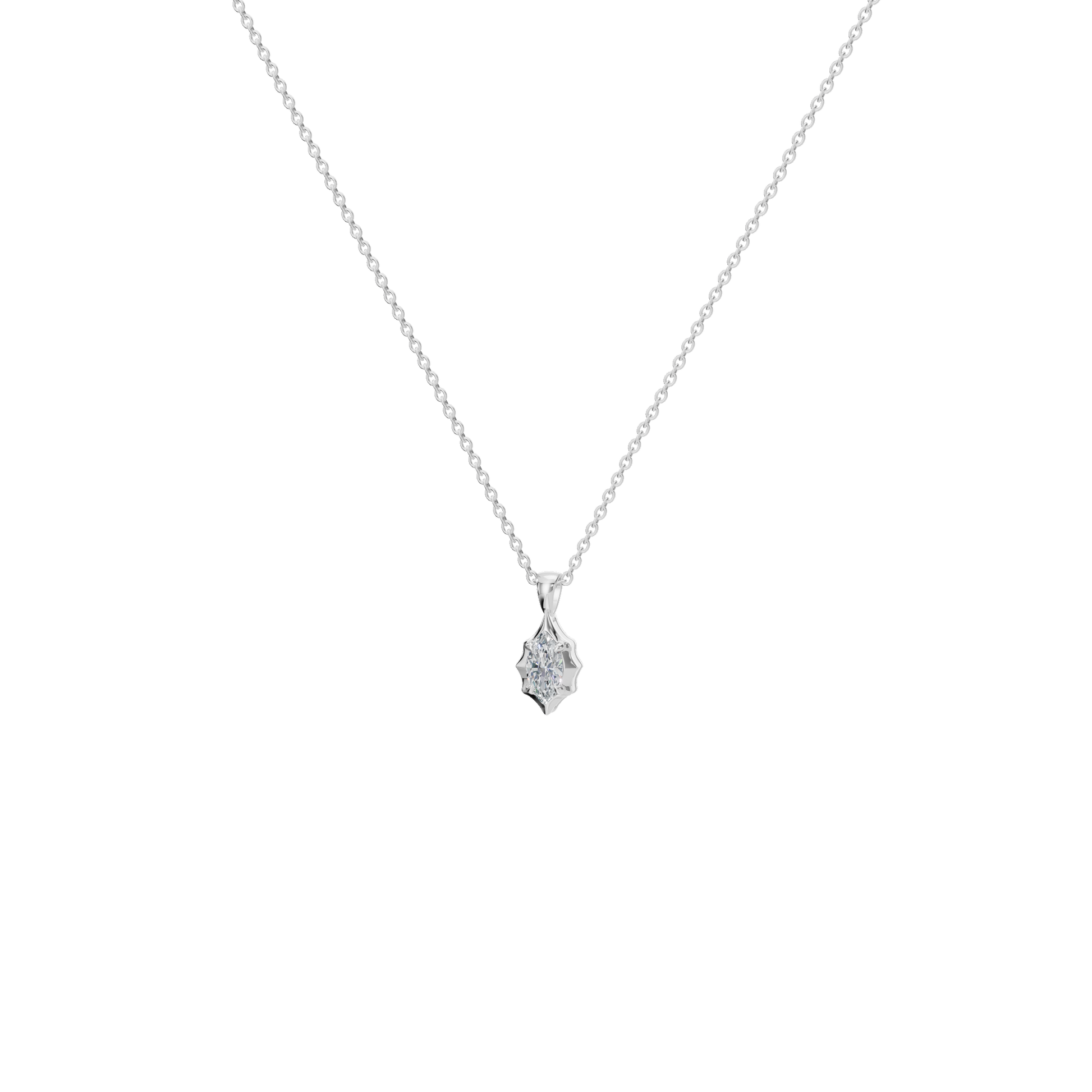 Liquid Diamonds Marquise Flow Pendant