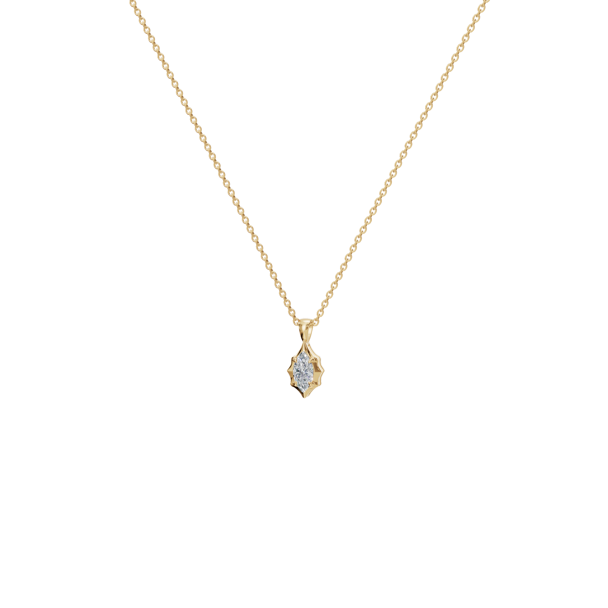 Liquid Diamonds Marquise Flow Pendant