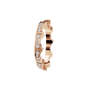 Crenelle Diamond Architectural Band in Rose Gold side view | Roomy's Jewellery