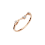 Tendril Diamond Vine Ring in Rose Gold close-up | Roomy's Jewellery