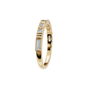 Prism Diamond Band in Yellow Gold side view | Roomy's Jewellery